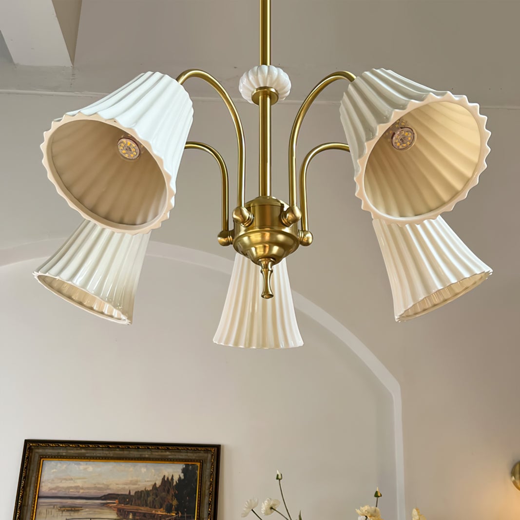 Asea Brass Chandelier - Lumpaz