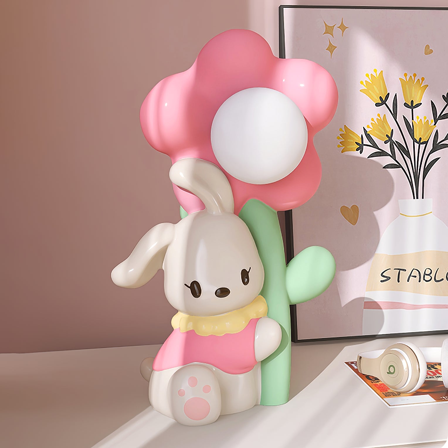 Bunny Flower Table Lamp - Lumpaz