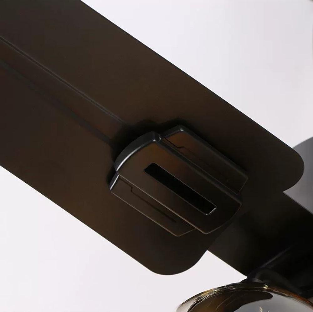 Glass Ball Ceiling Fan Light - Lumpaz