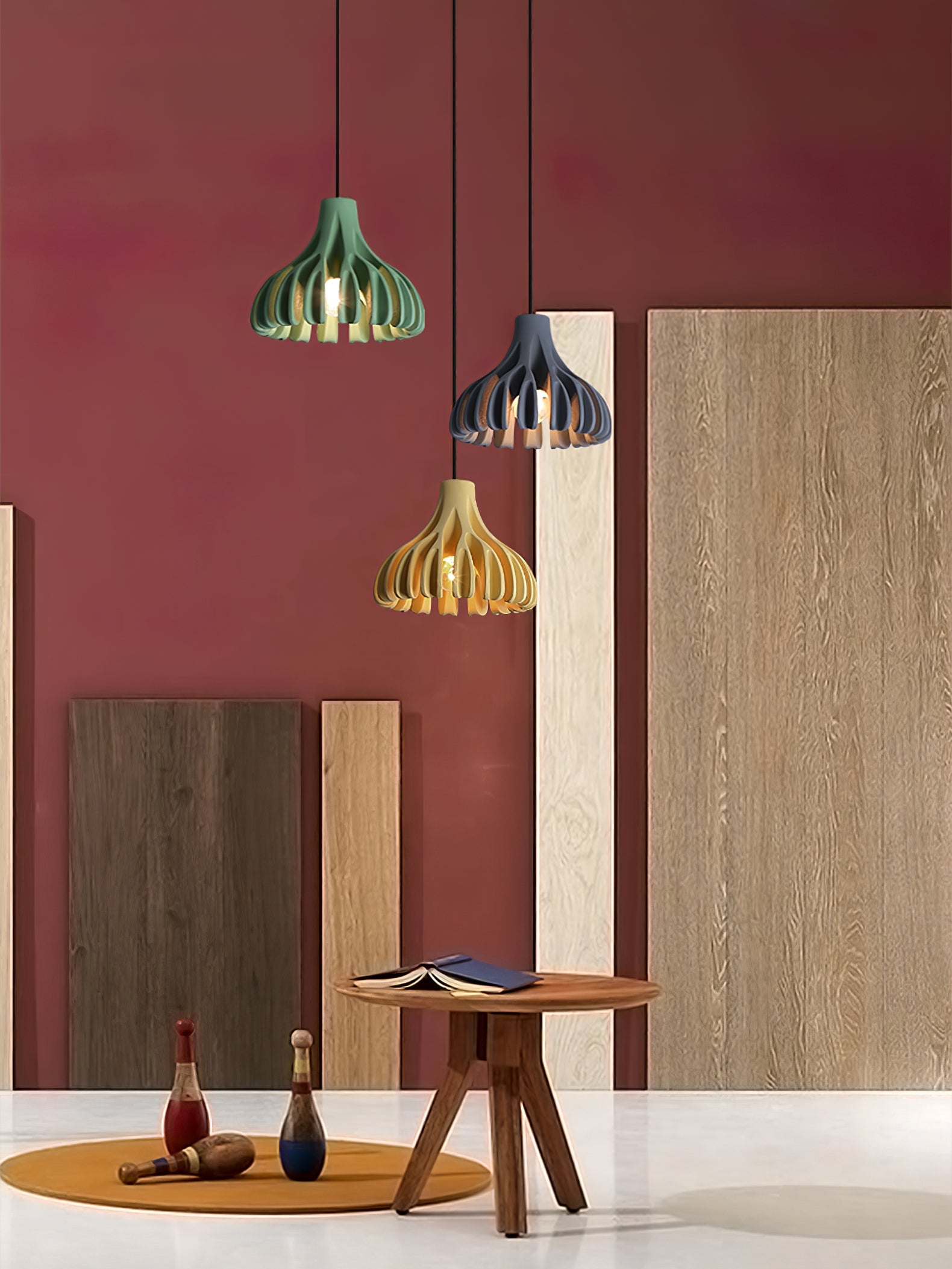 Coral Resin Pendant Lamp - Lumpaz