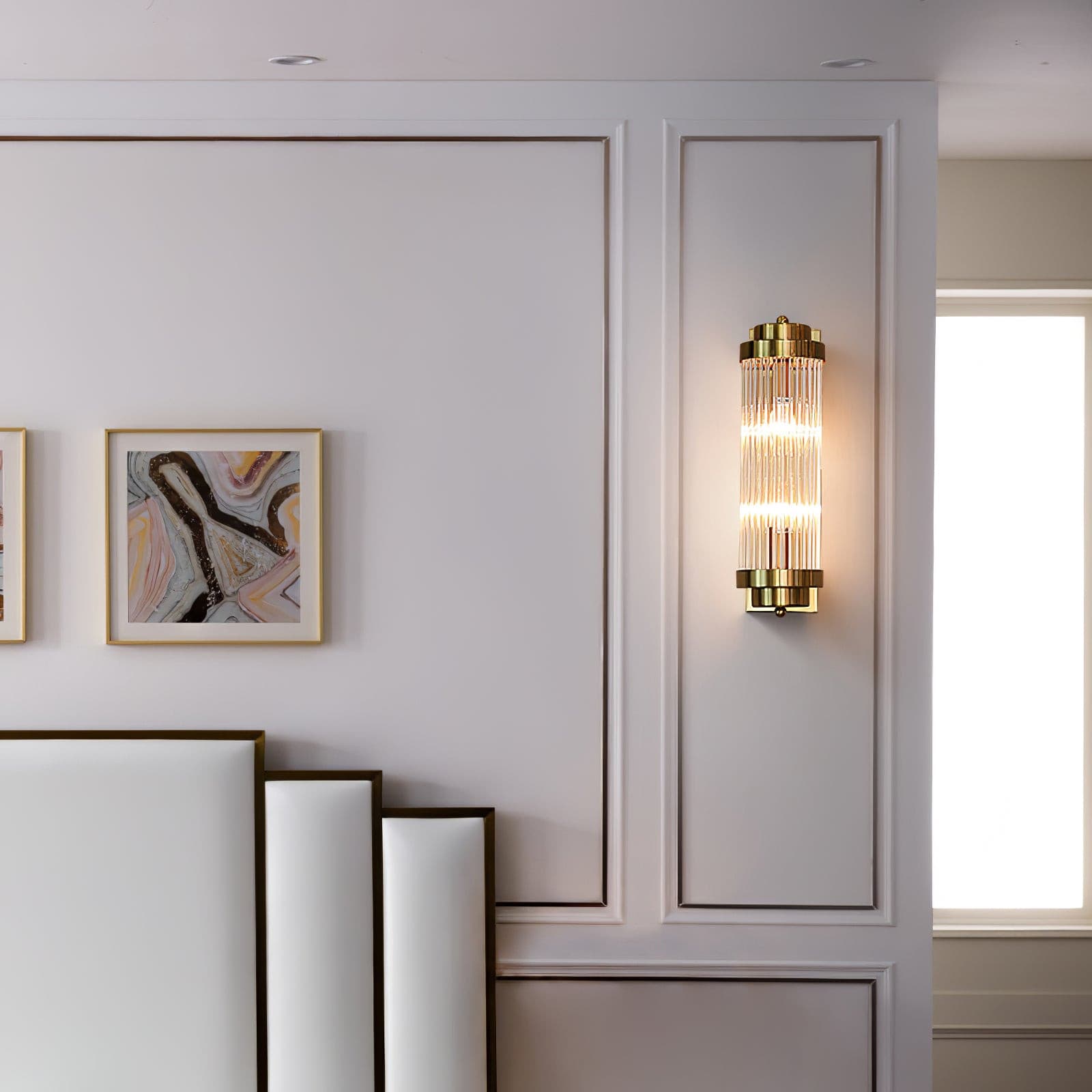 Pillar Offset Wall Lamp - Lumpaz