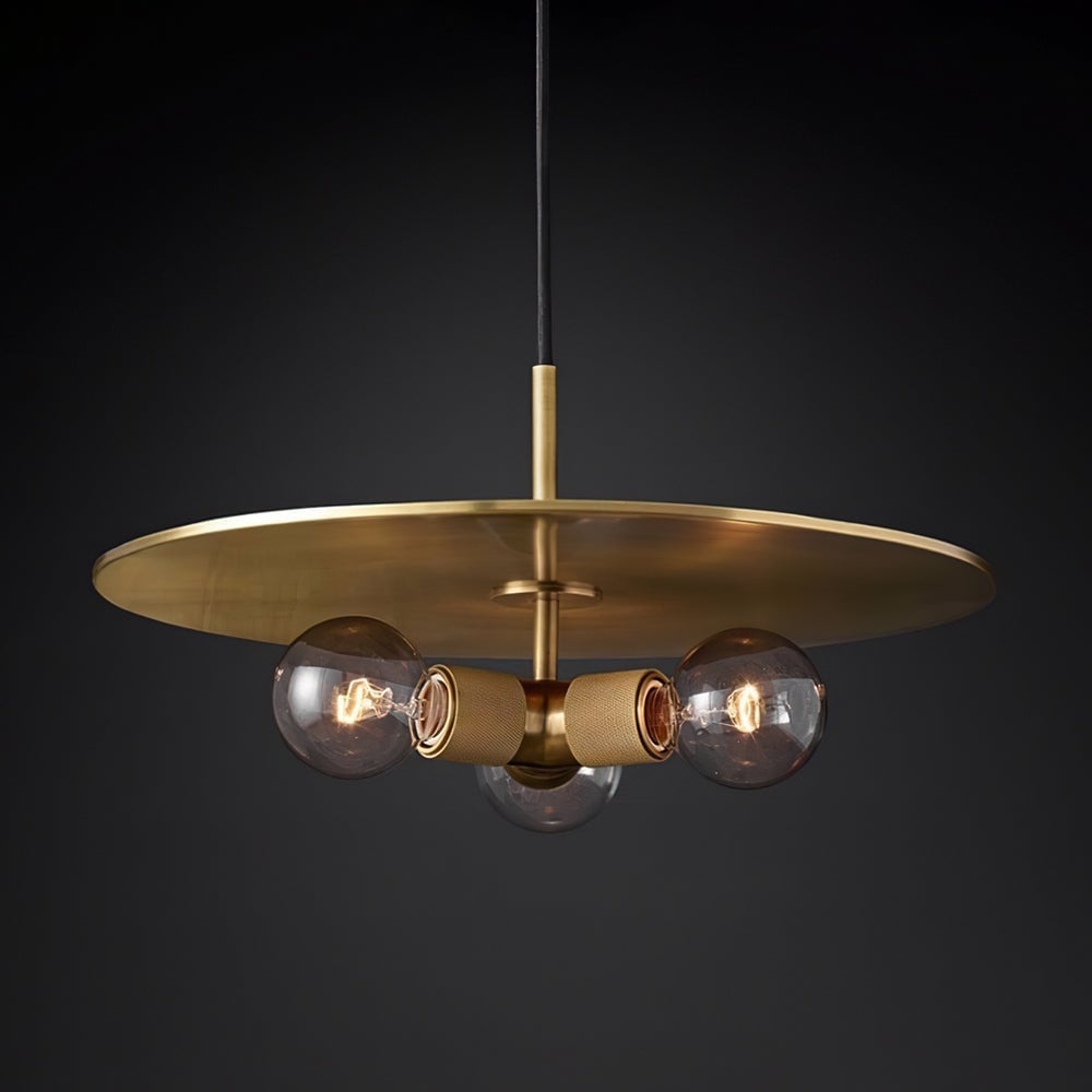 Armed Brass Pendant Lamp - Lumpaz