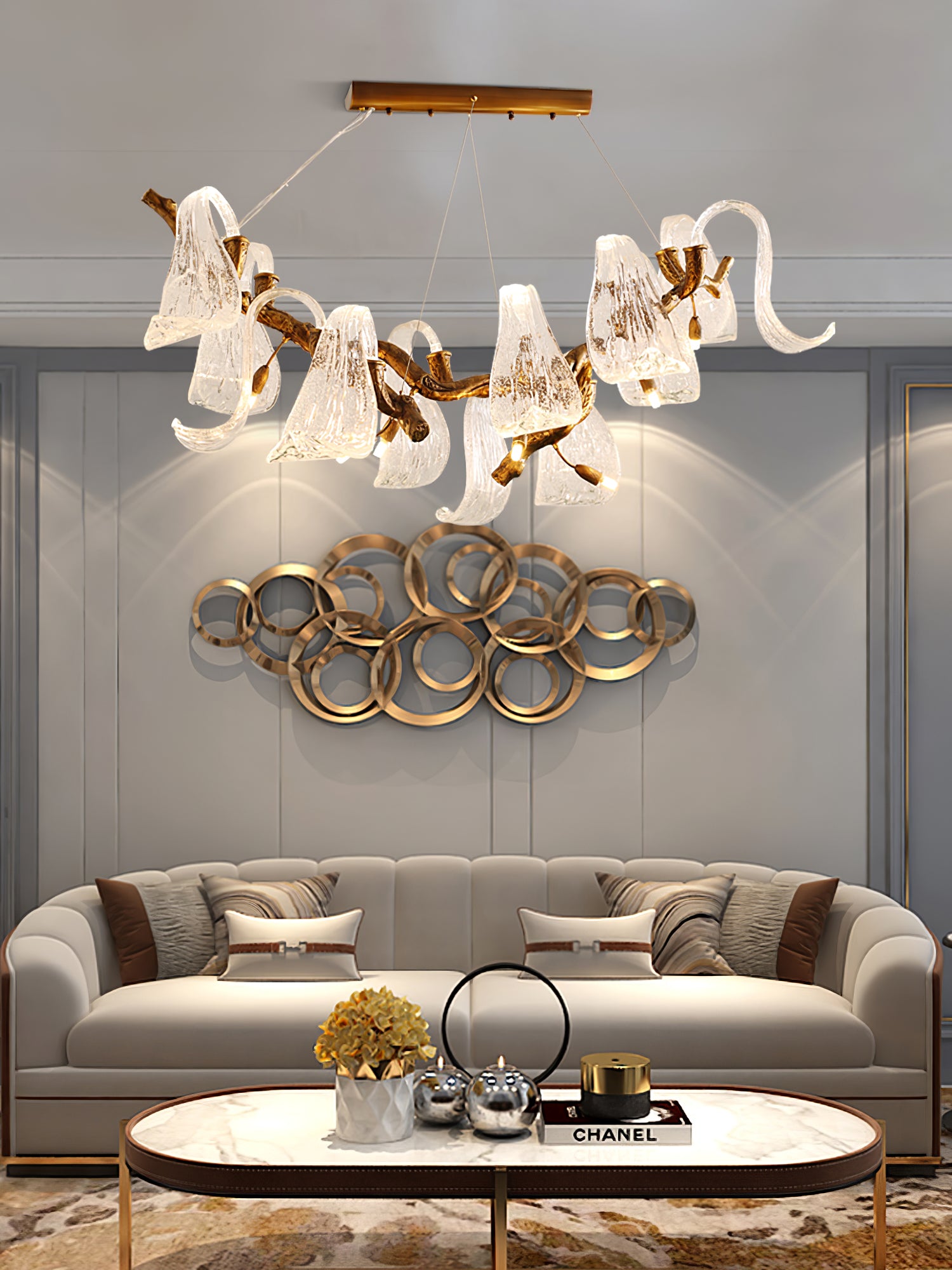 Icarus Wings Horizontal Chandelier - Lumpaz