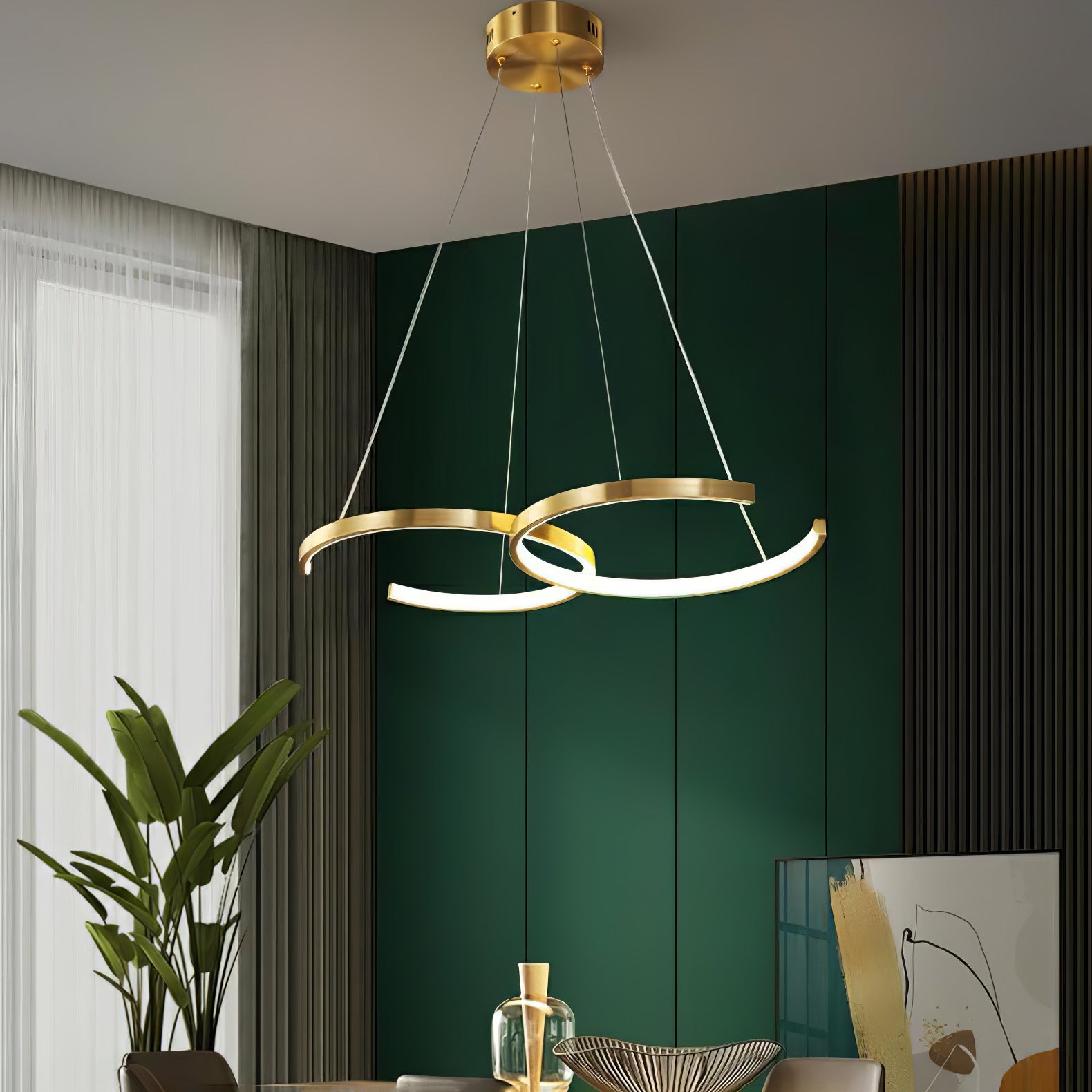 Double Rings Pendant Light - Lumpaz