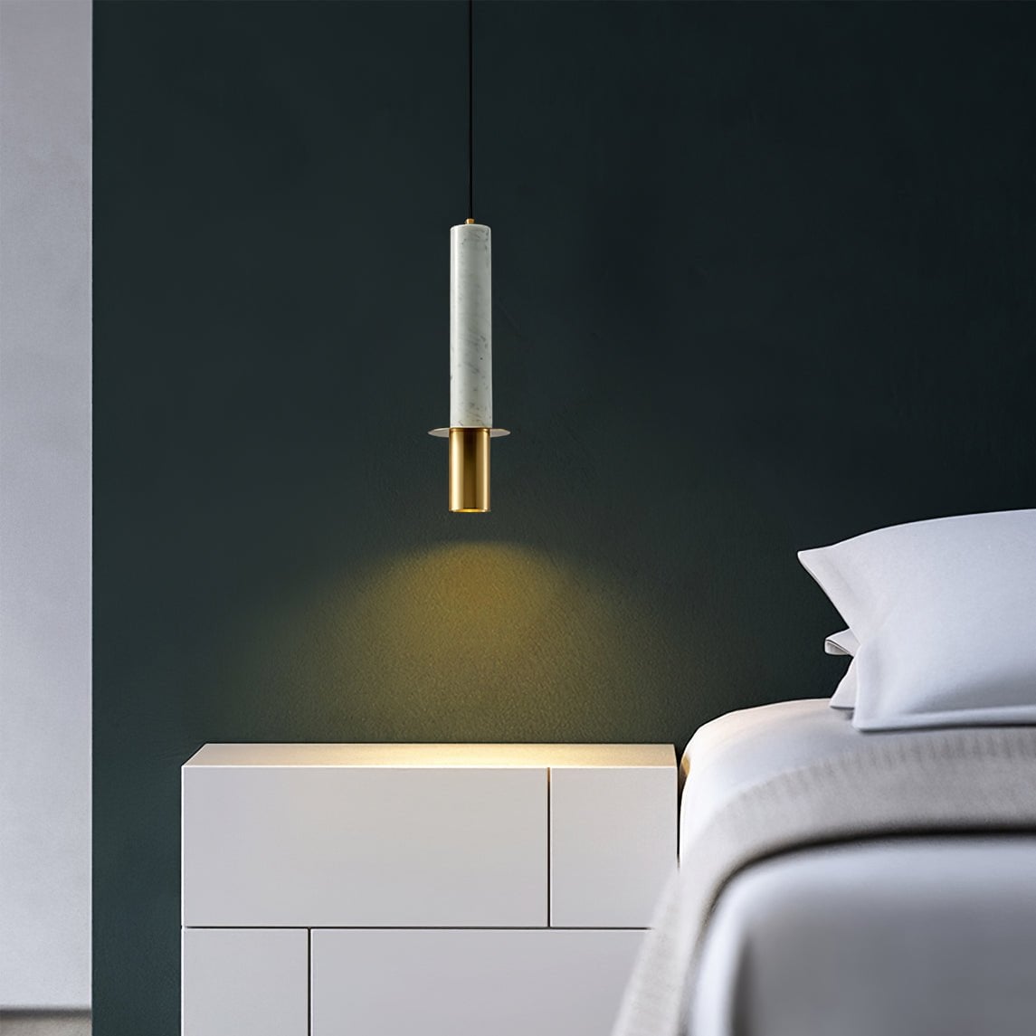 Marble Cylinder Pendant Light - Lumpaz