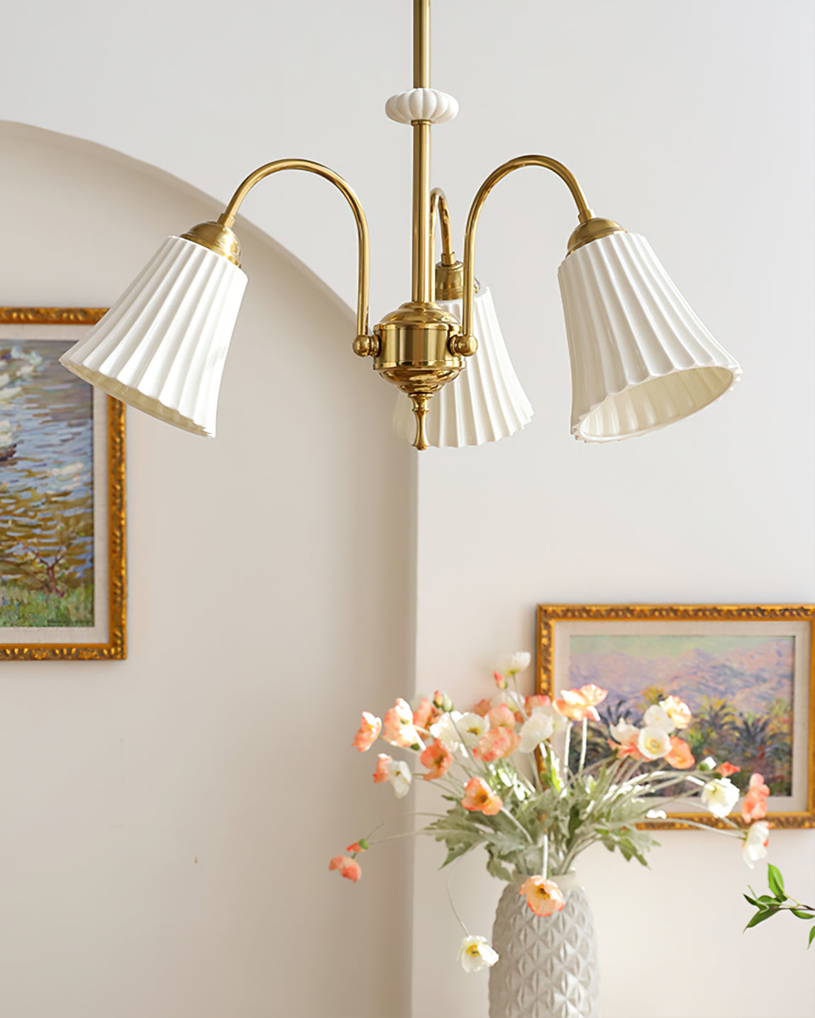 Asea Brass Chandelier - Lumpaz