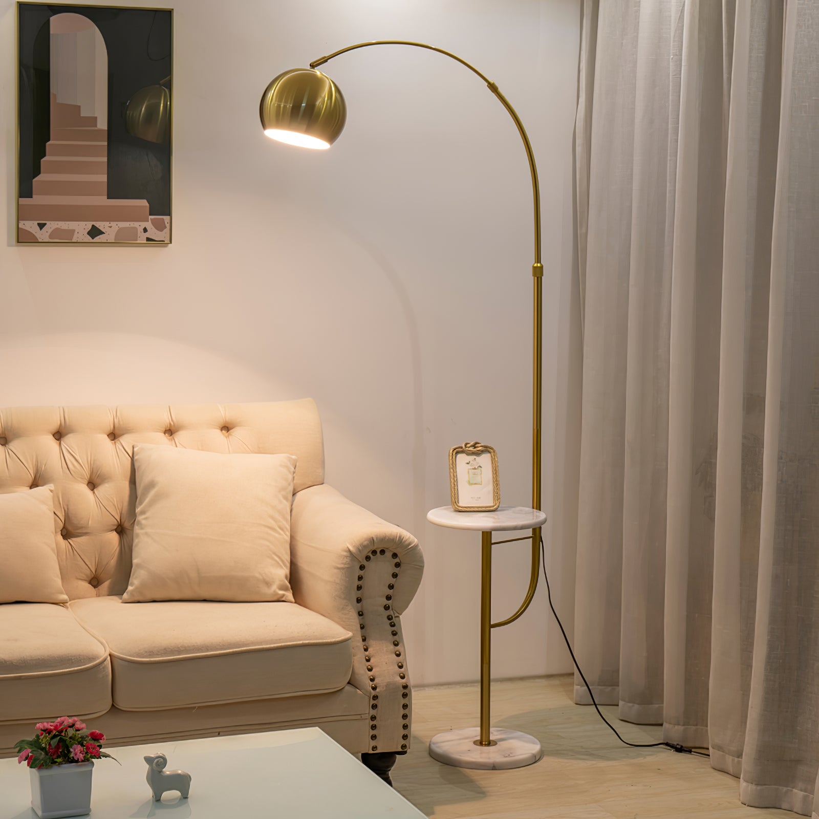 Arc Drawer Floor Lamp - Lumpaz