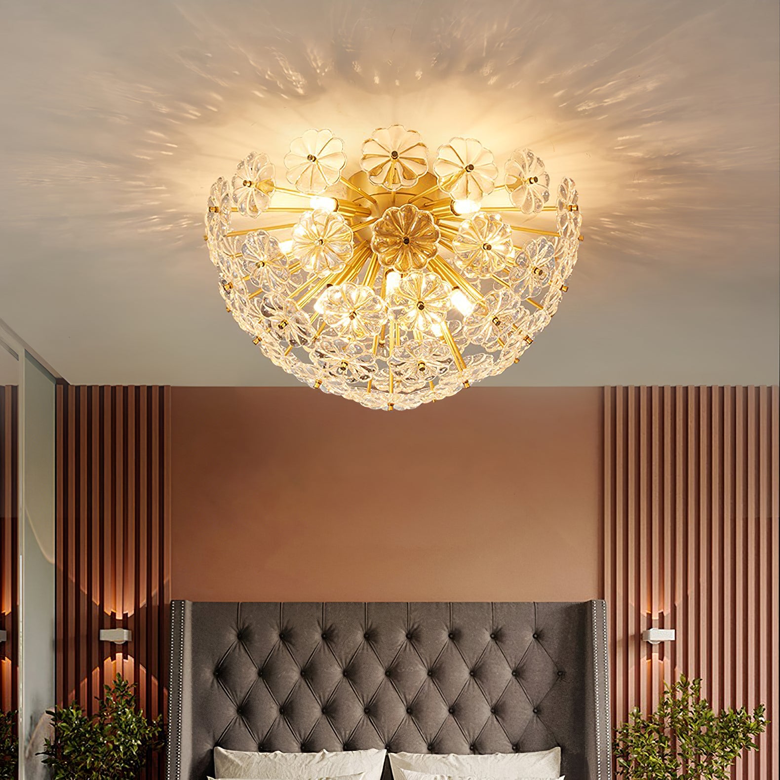 Lamina Crystal Ceiling Light - Lumpaz
