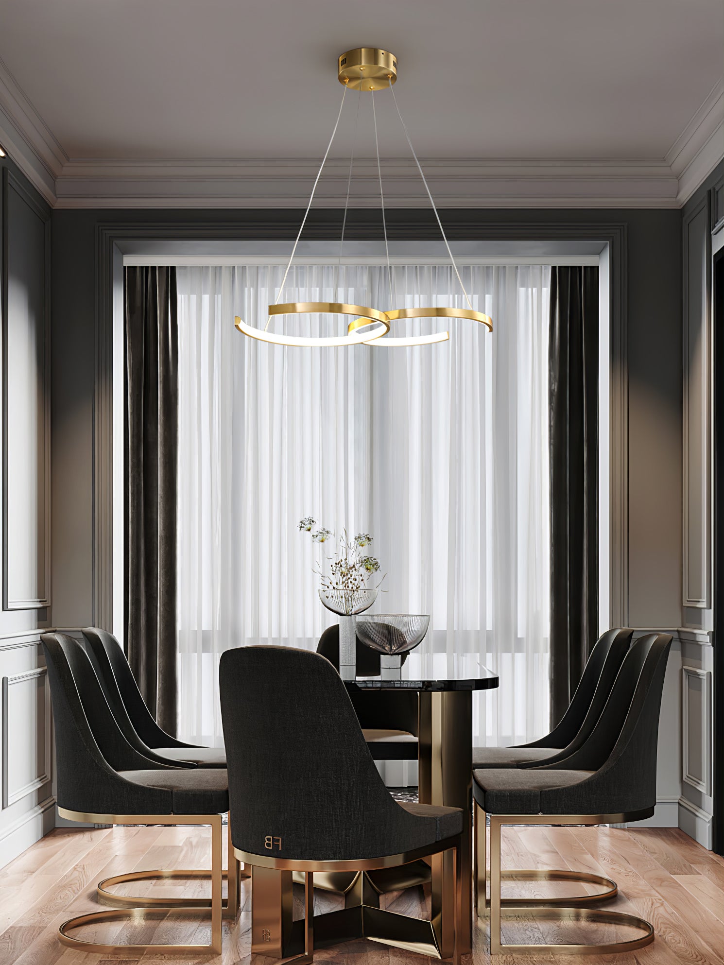 Double Rings Pendant Light - Lumpaz