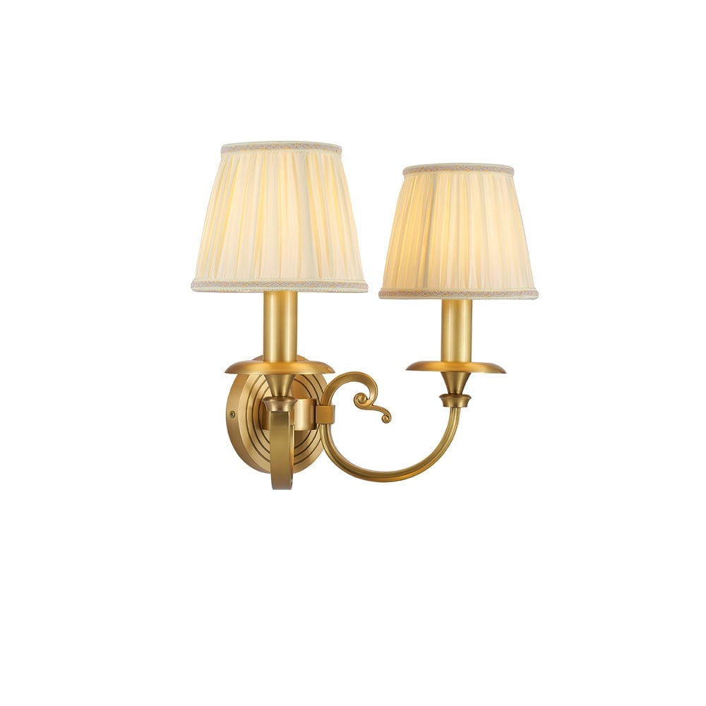 Pleated Brass Wall Lamp - Lumpaz