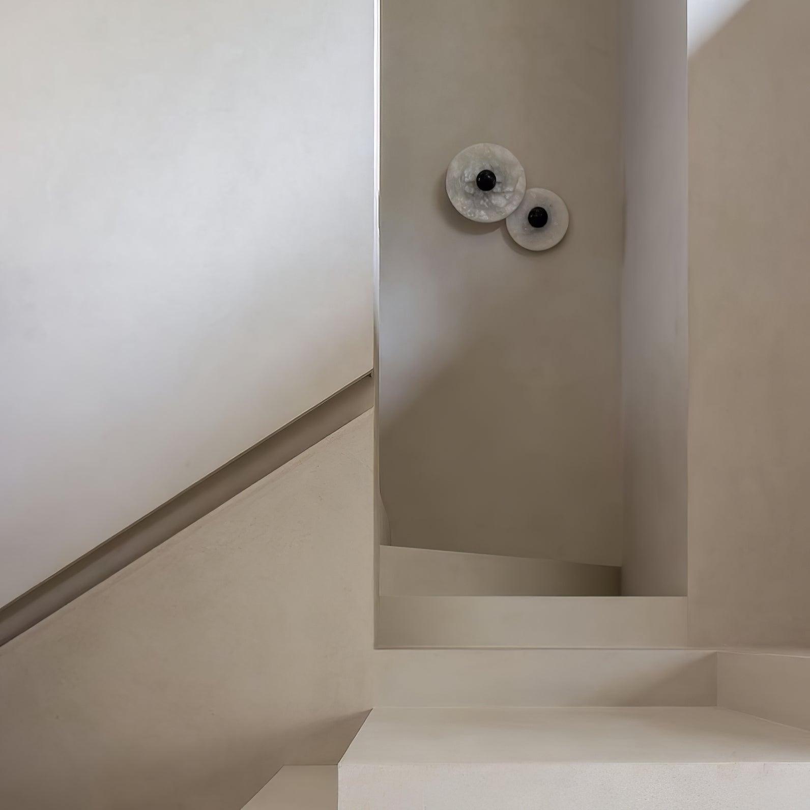 Round Alabaster Combination Wall Lamp - Lumpaz