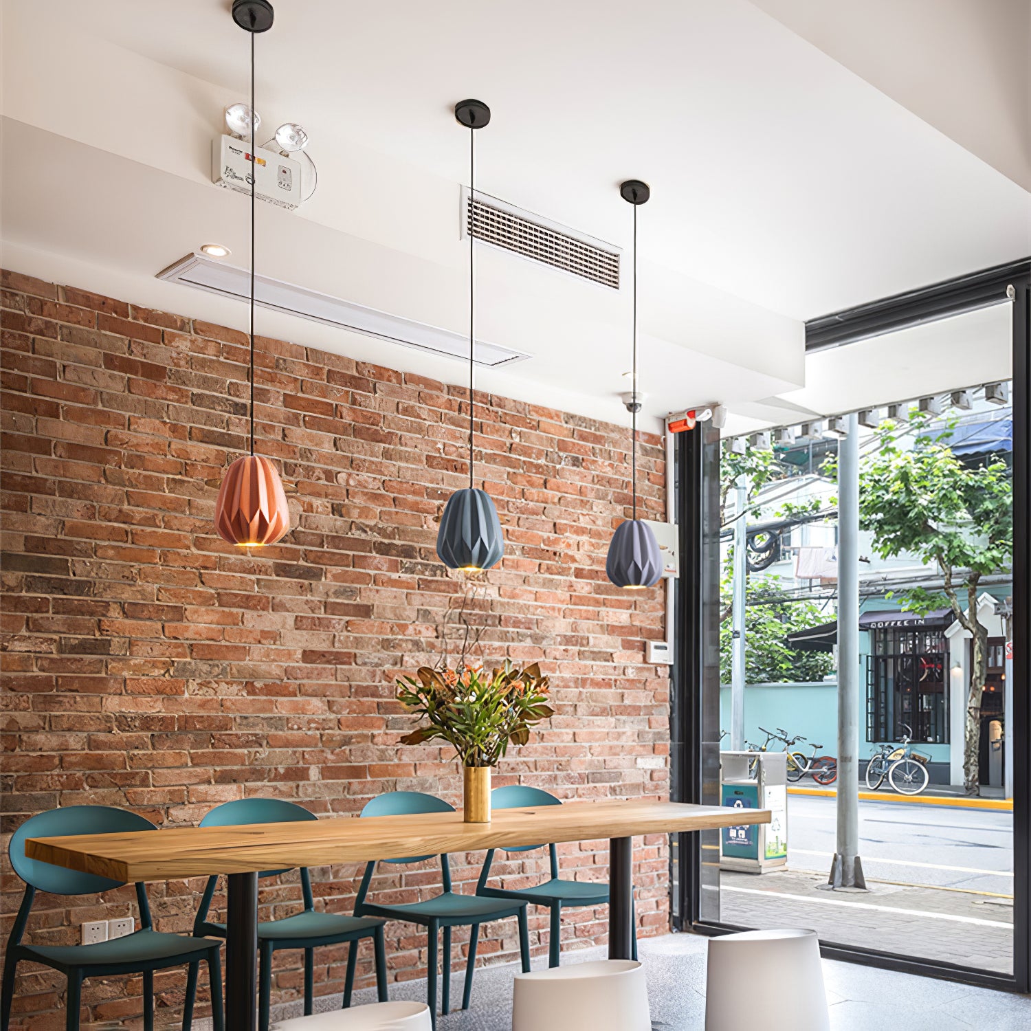 Papaya Resin Pendant Lamp - Lumpaz