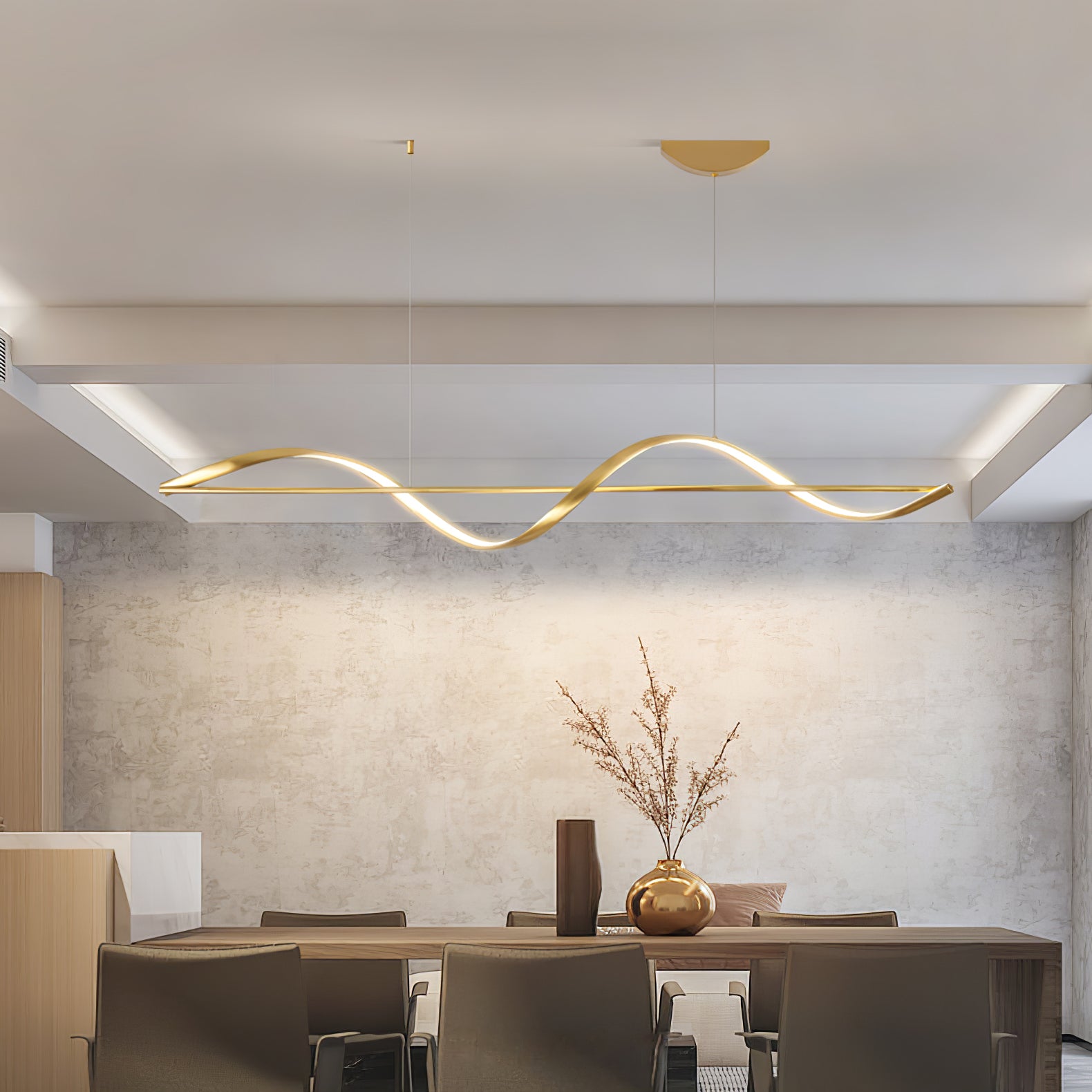 Whisper Linear Island Chandelier - Lumpaz