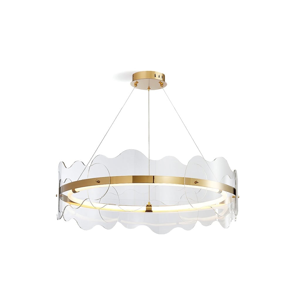 Acrylic Wave Chandelier - Lumpaz