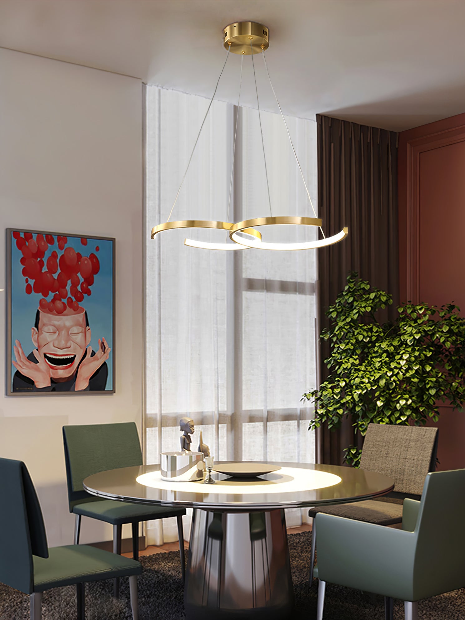 Double Rings Pendant Light - Lumpaz