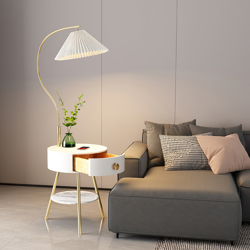 Pleated Drawer Floor Light - Lumpaz