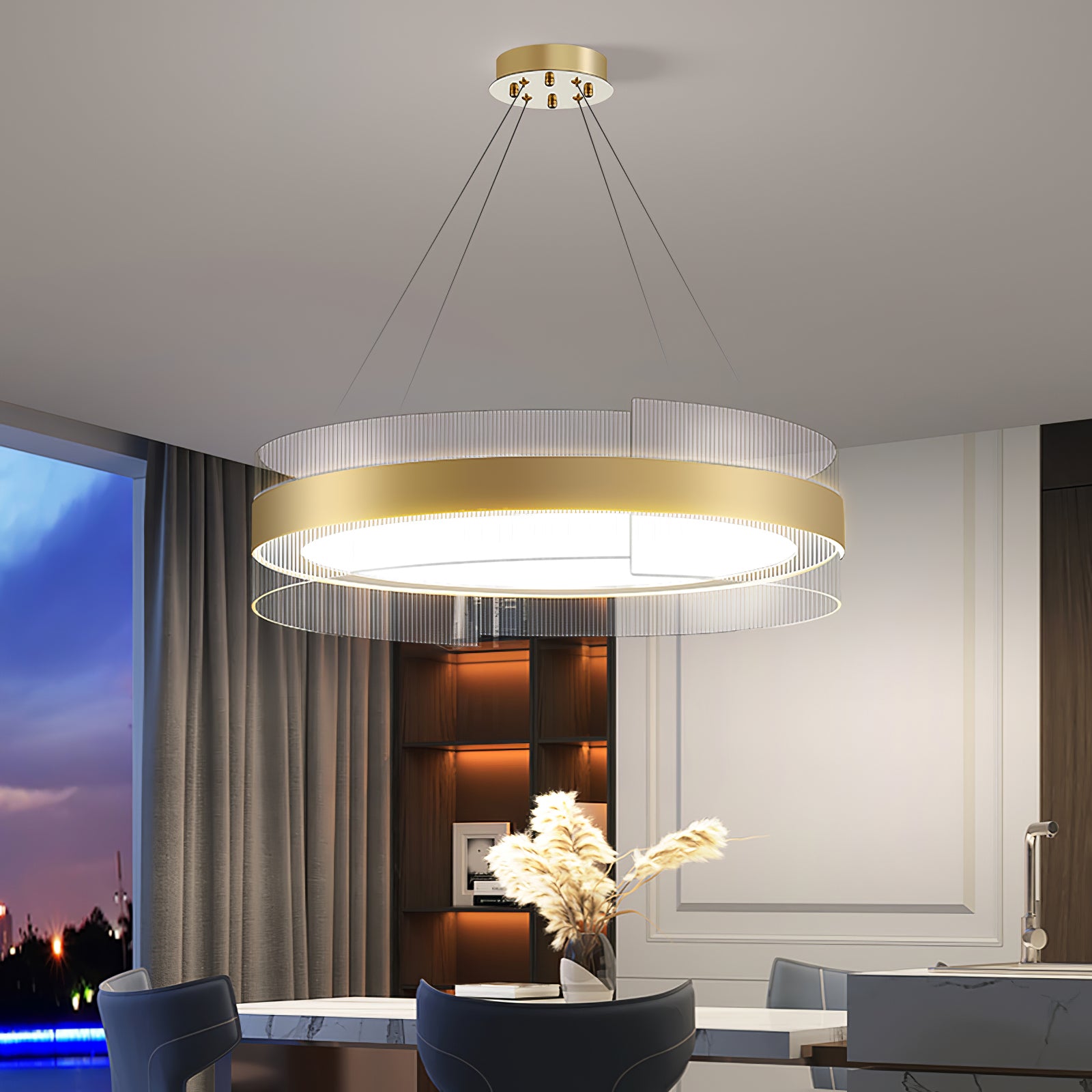 Genevieve Round LED Chandelier - Lumpaz