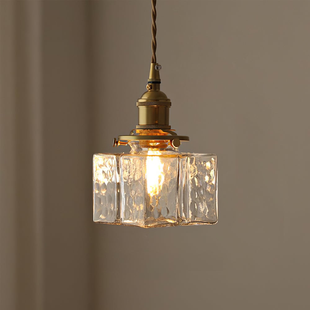 Jewel Glass Brass Pendant Light - Lumpaz