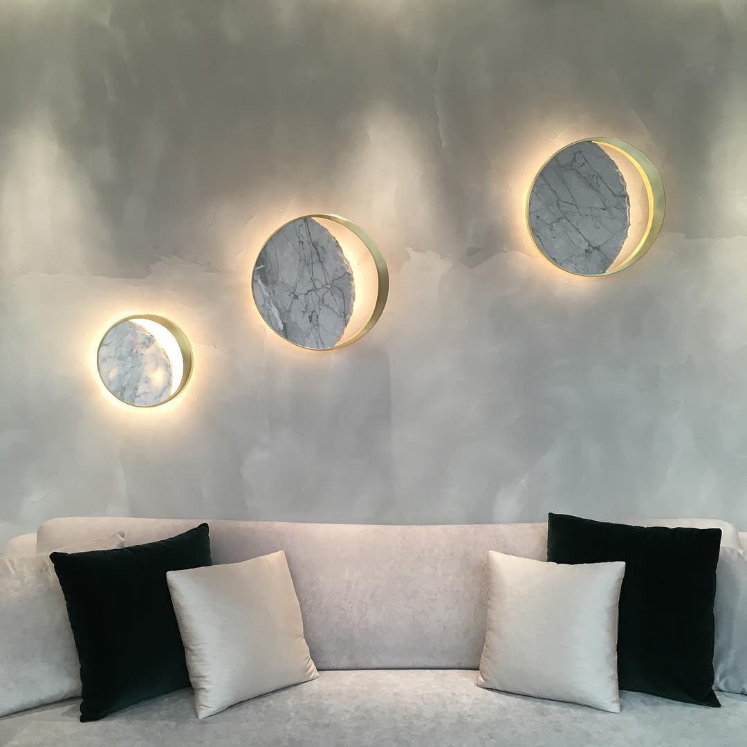 Eclipse Marble Wall Lamp - Lumpaz