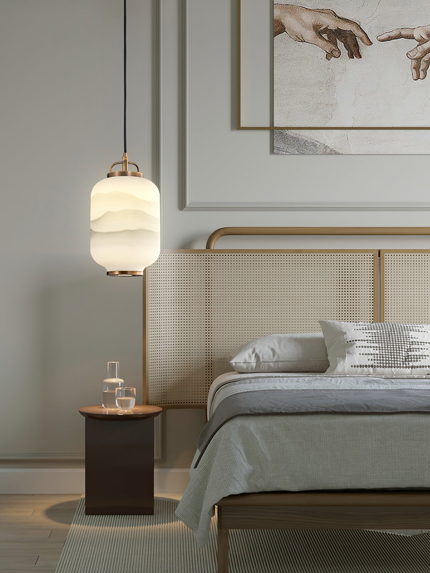 Ezio Tall Mini Glass Pendant Lamp - Lumpaz