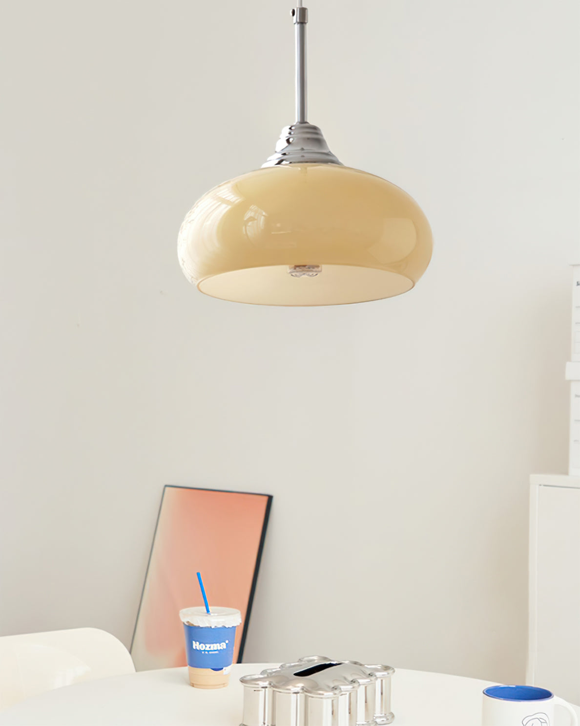 Cream Bell Pendant Lamp - Lumpaz