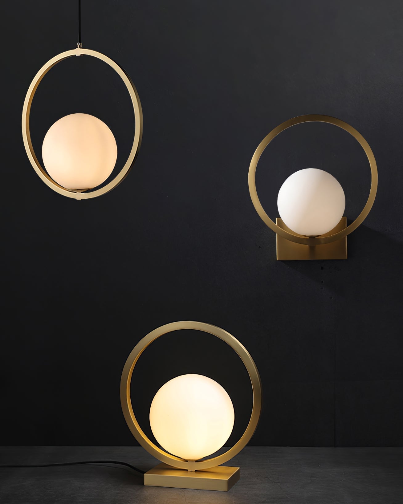 Lunar Brass Wall Lamp - Lumpaz