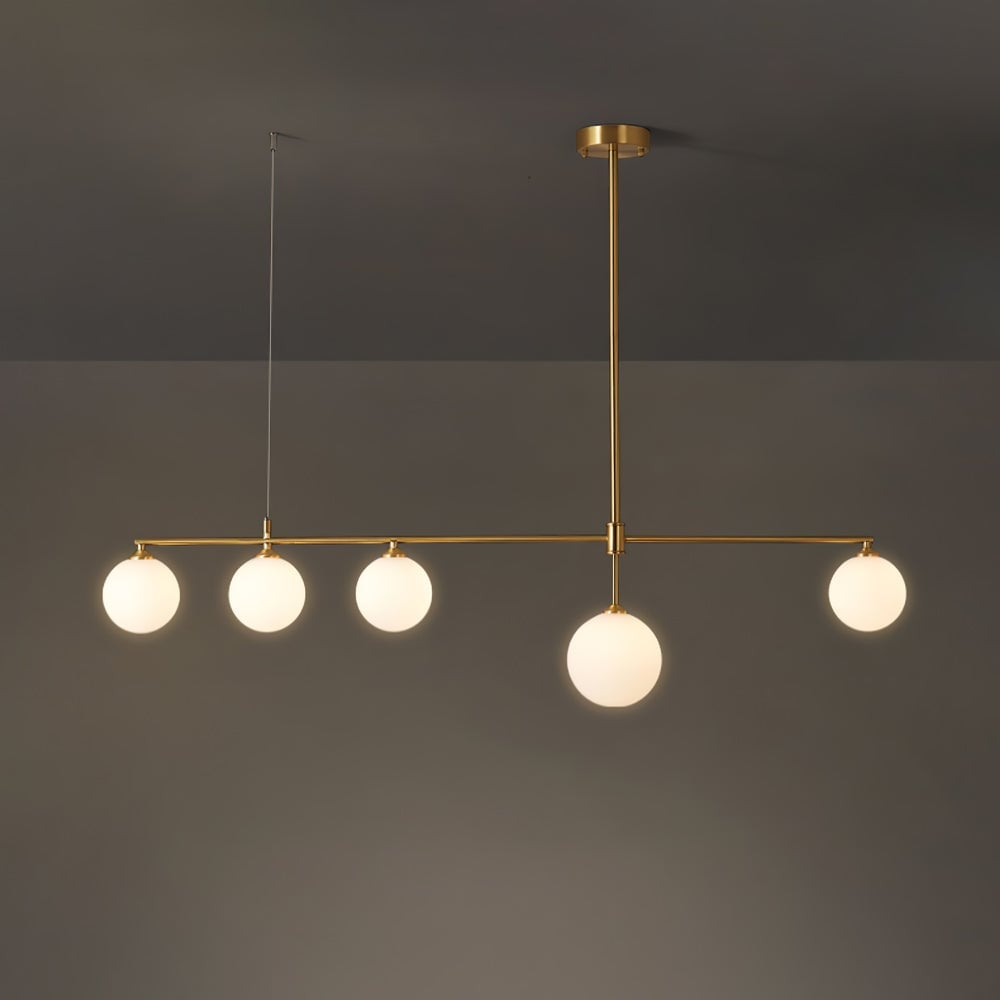 Brass Globe Chandelier - Lumpaz