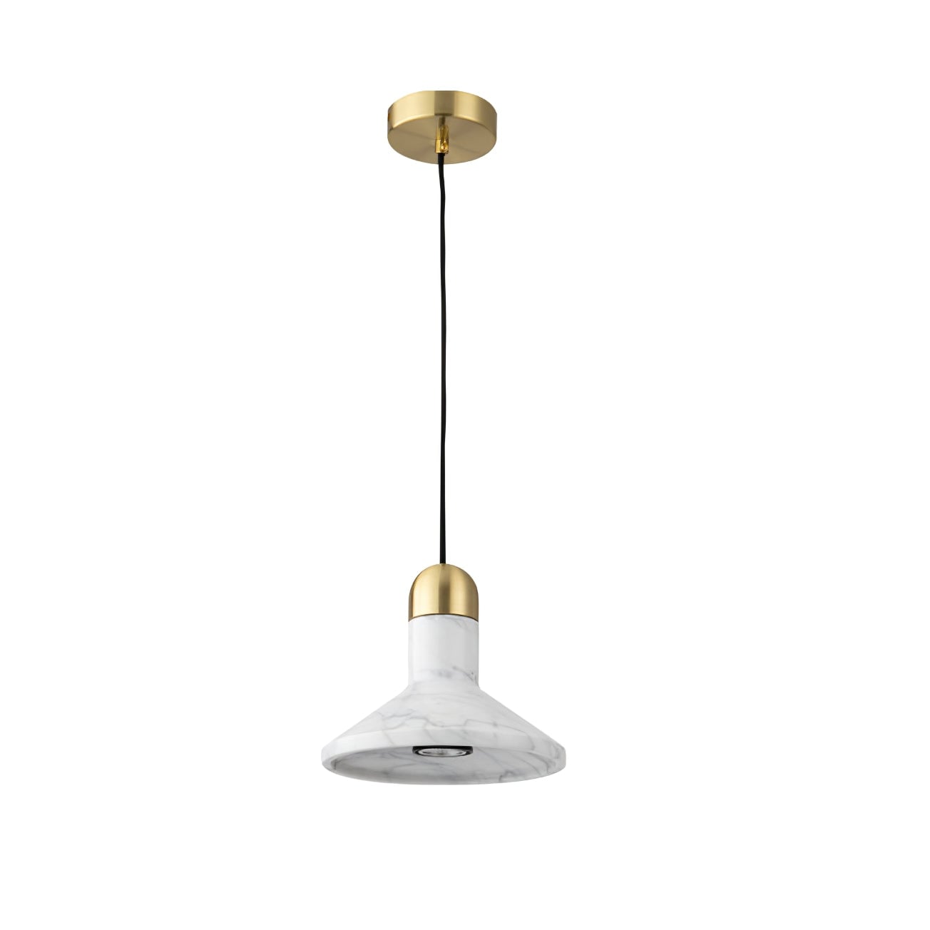 Cone Marble Pendant Light - Lumpaz