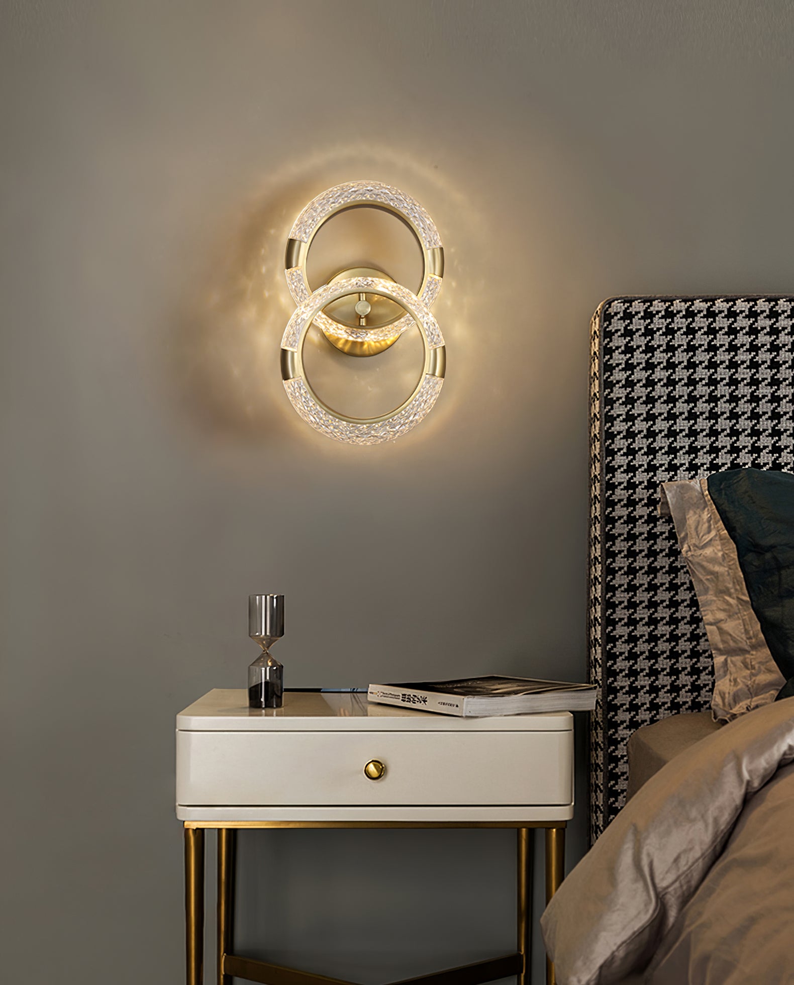 Crystal LED Round Wall Lamp - Lumpaz