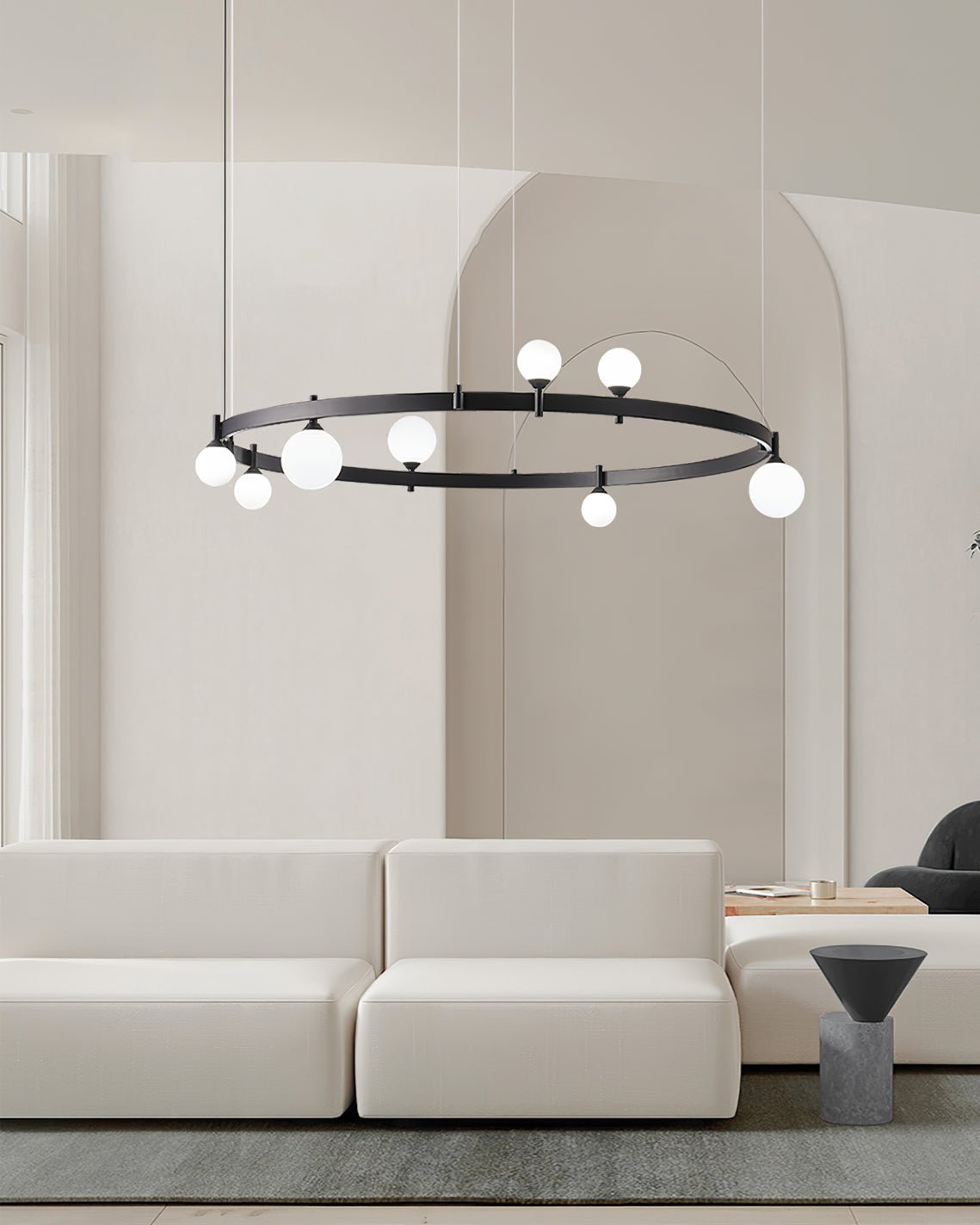 Stant Circular Chandelier - Lumpaz