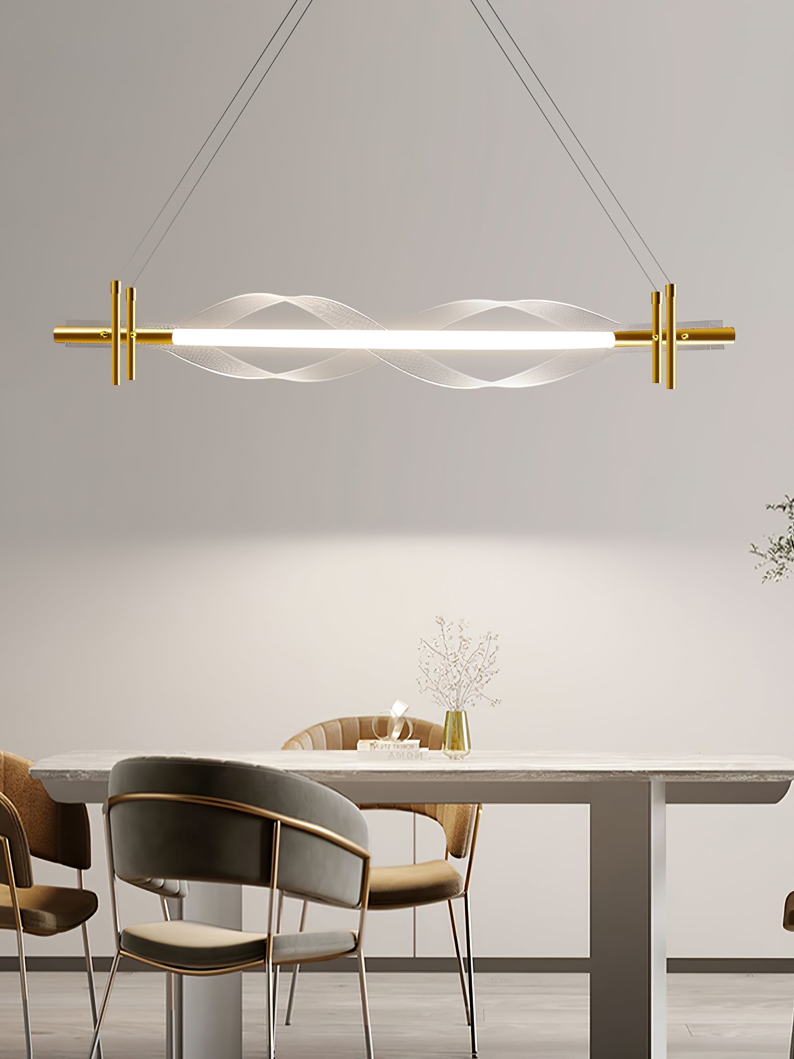 Morae Acrylic Chandelier - Lumpaz