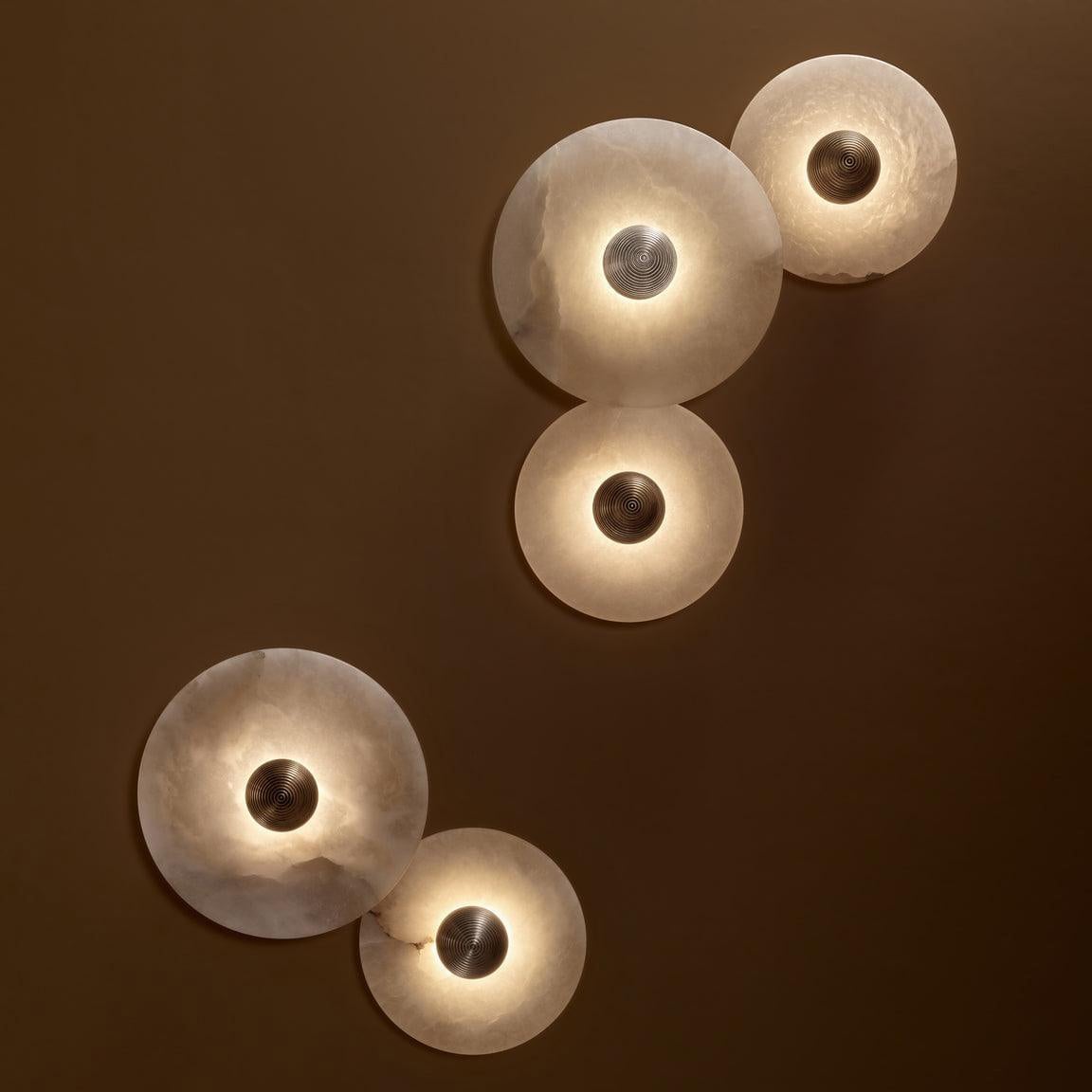 Round Alabaster Wall Lamp - Lumpaz