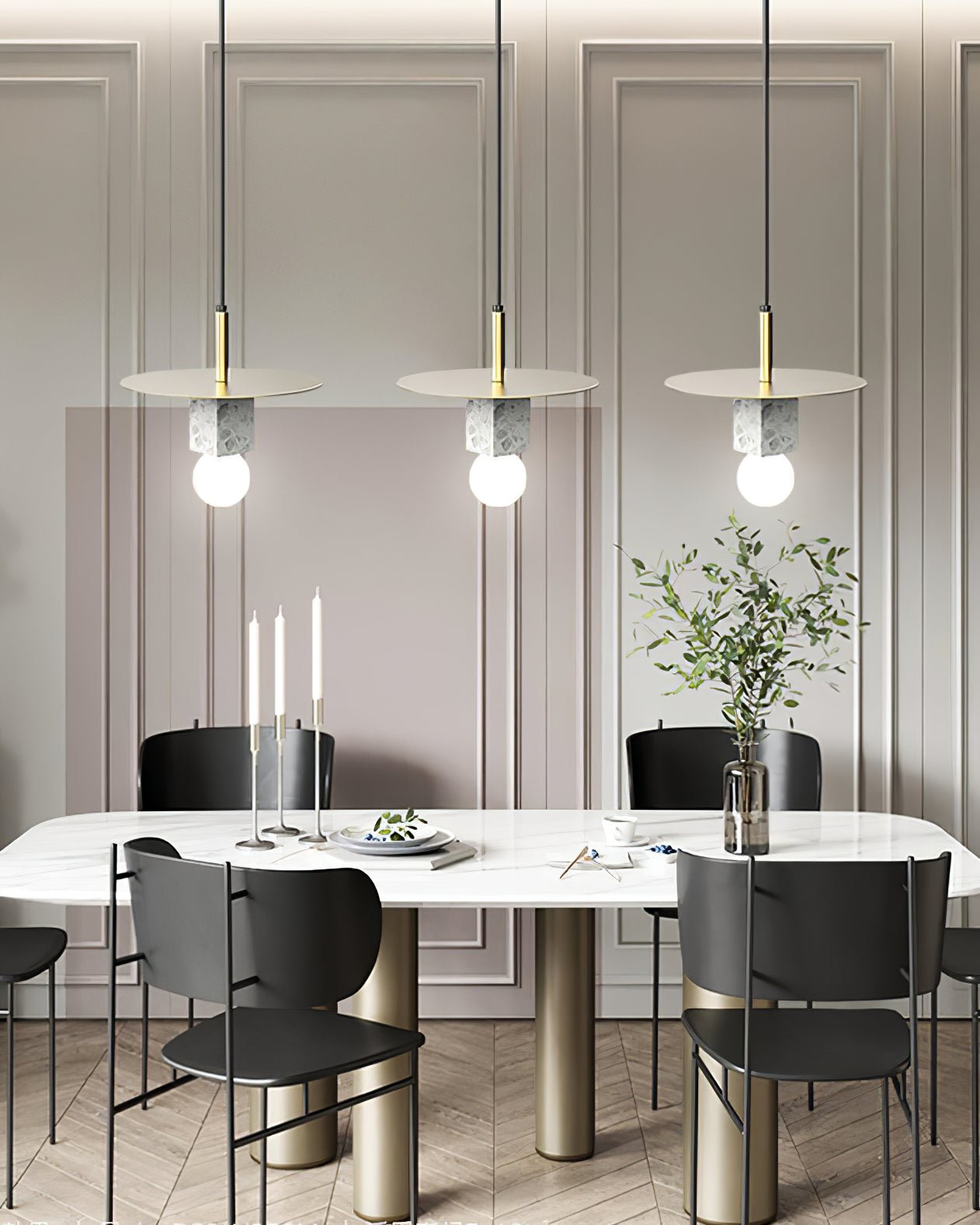 Stone Square Pendant Lamp - Lumpaz