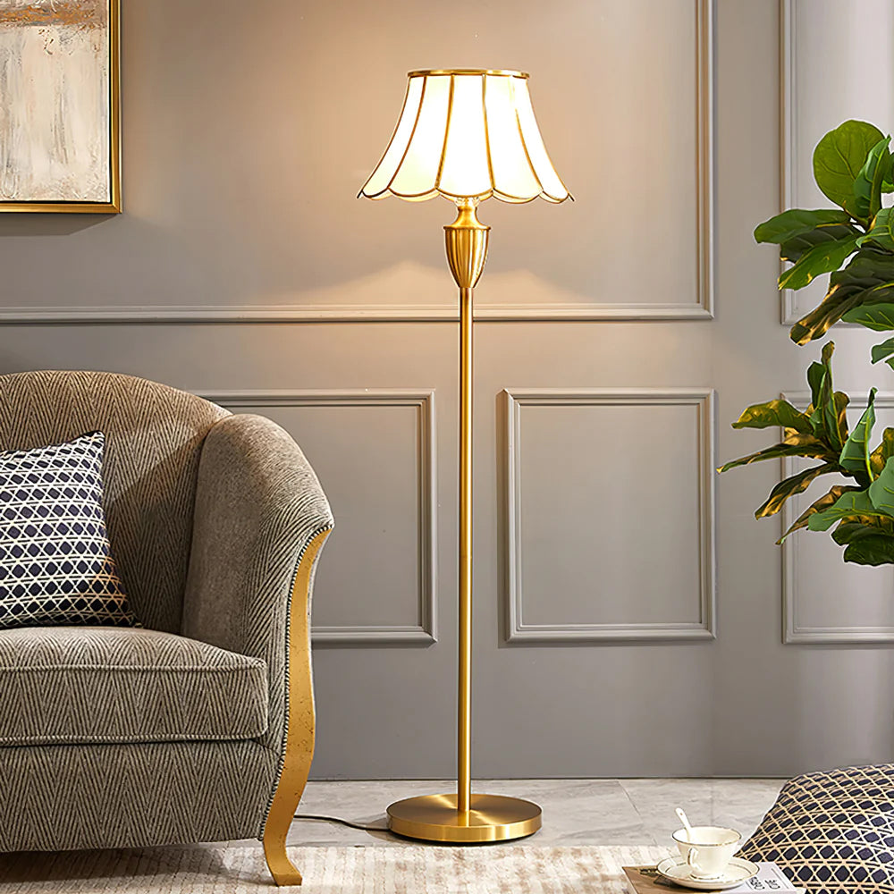 Kristall Brass Floor Lamp - Lumpaz