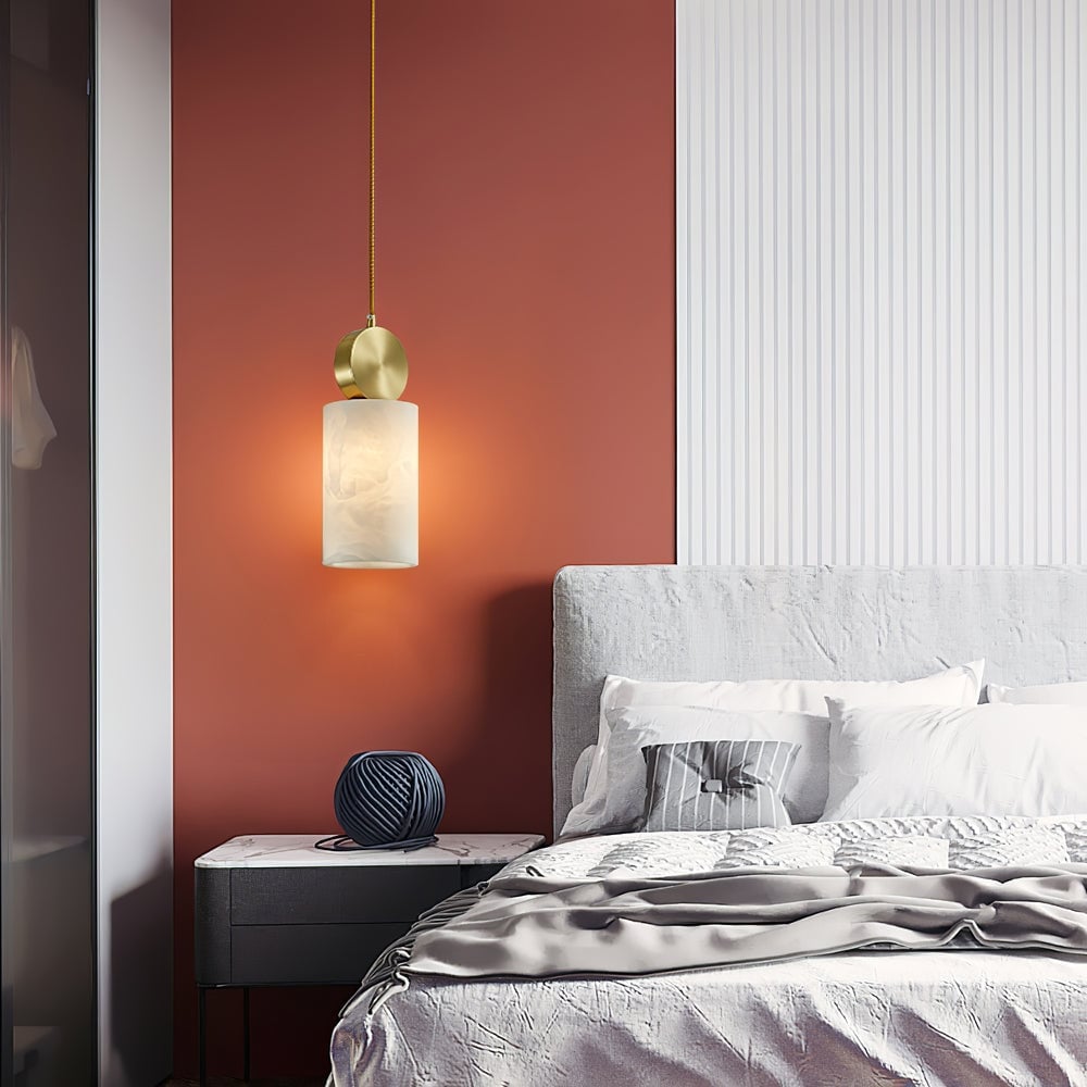 Etruscan Alabaster Pendant Light - Lumpaz