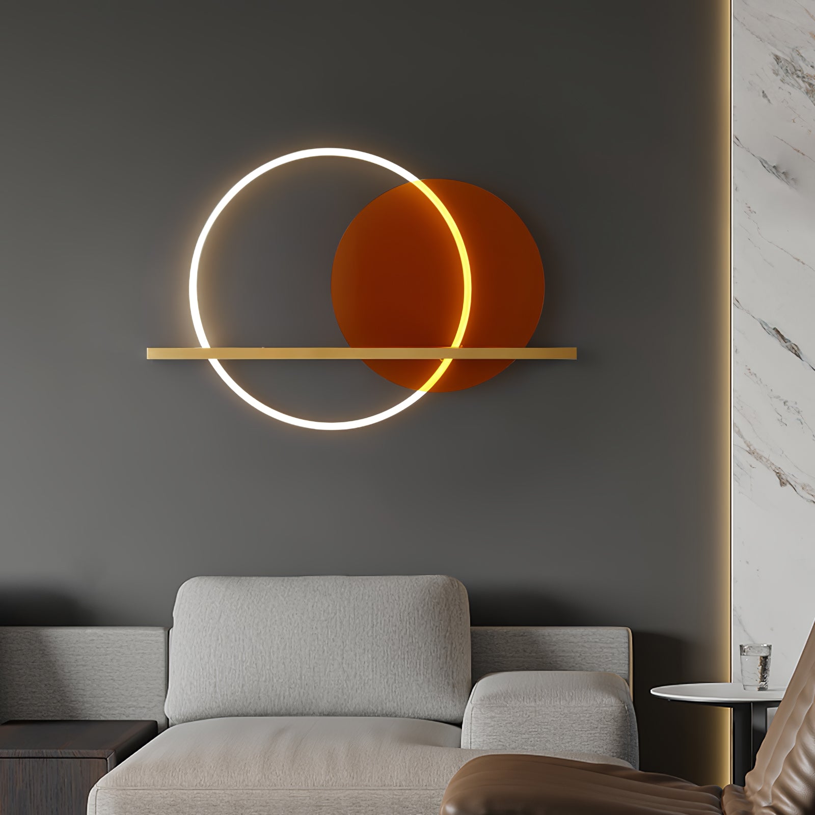 Round Cut Wall Lamp - Lumpaz