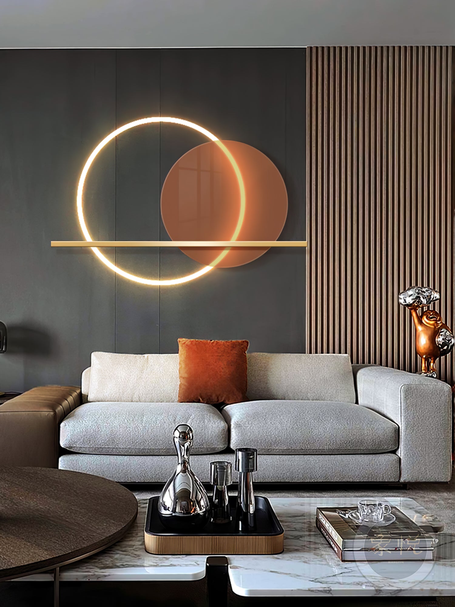 Round Cut Wall Lamp - Lumpaz
