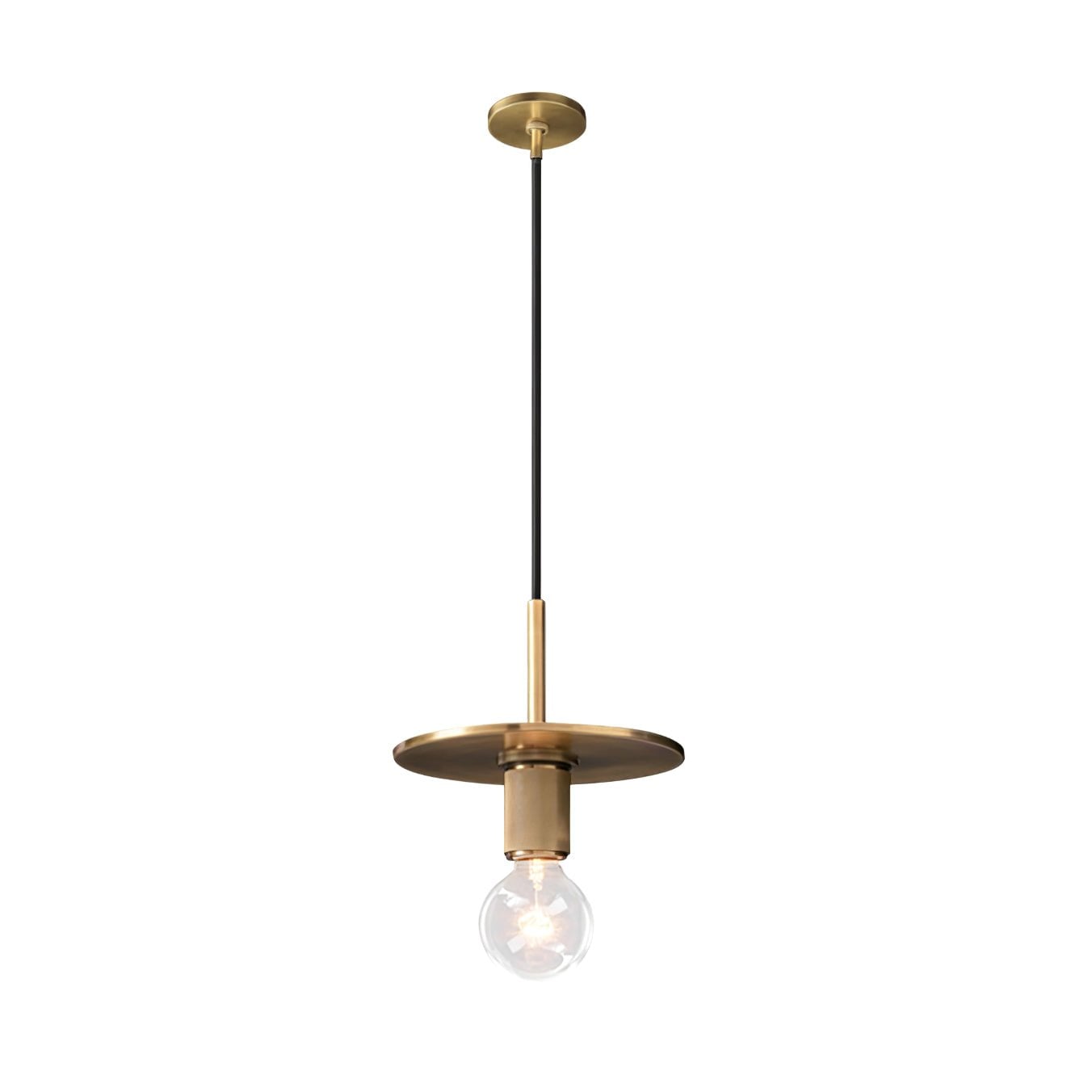 Armed Brass Pendant Lamp - Lumpaz