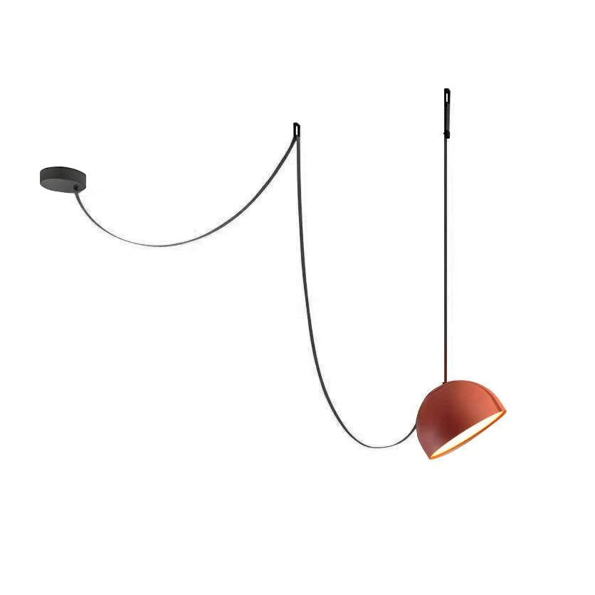 Light Rail Semispheres Leather Pendant Lamp - Lumpaz