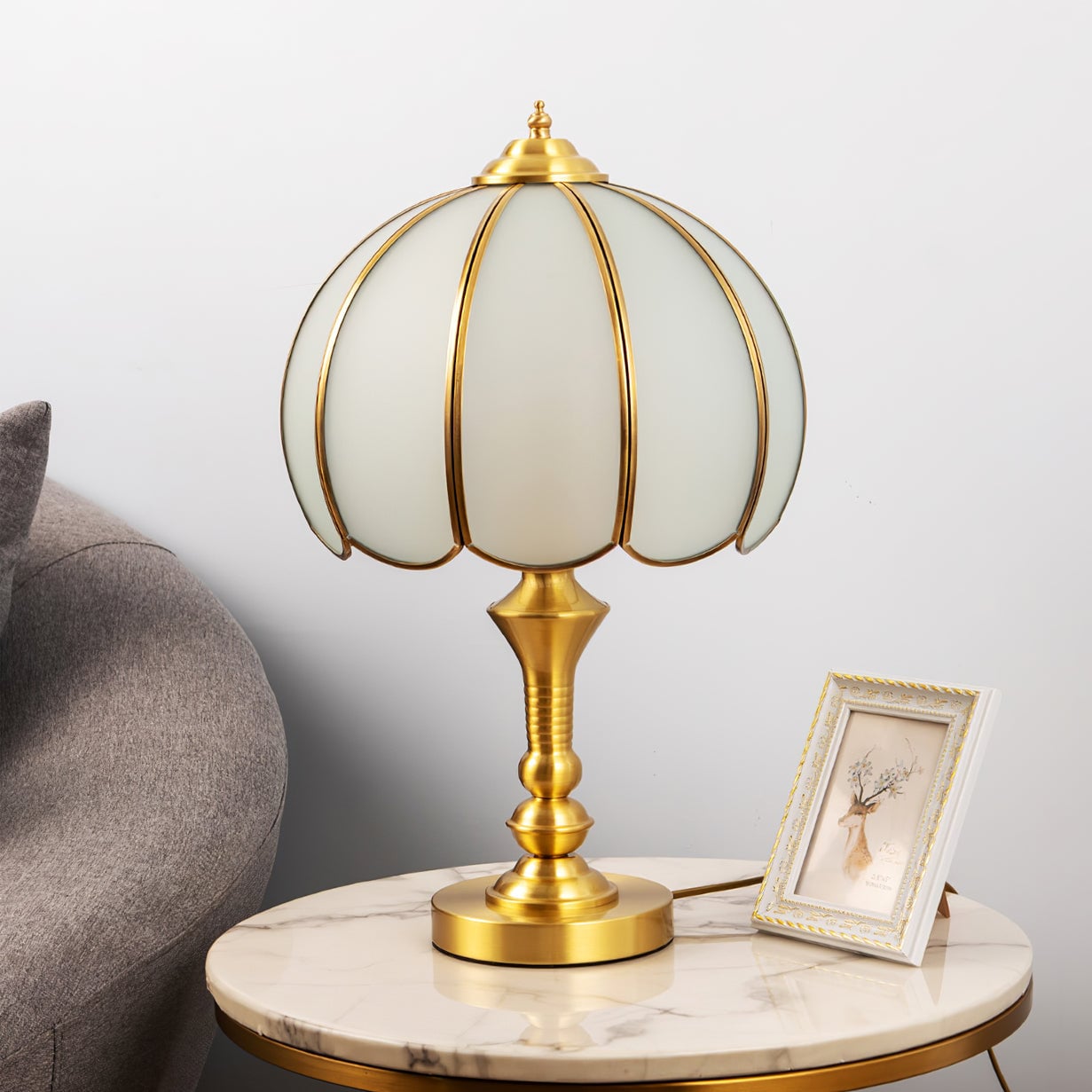 Tomyeus Brass Table Lamp - Lumpaz