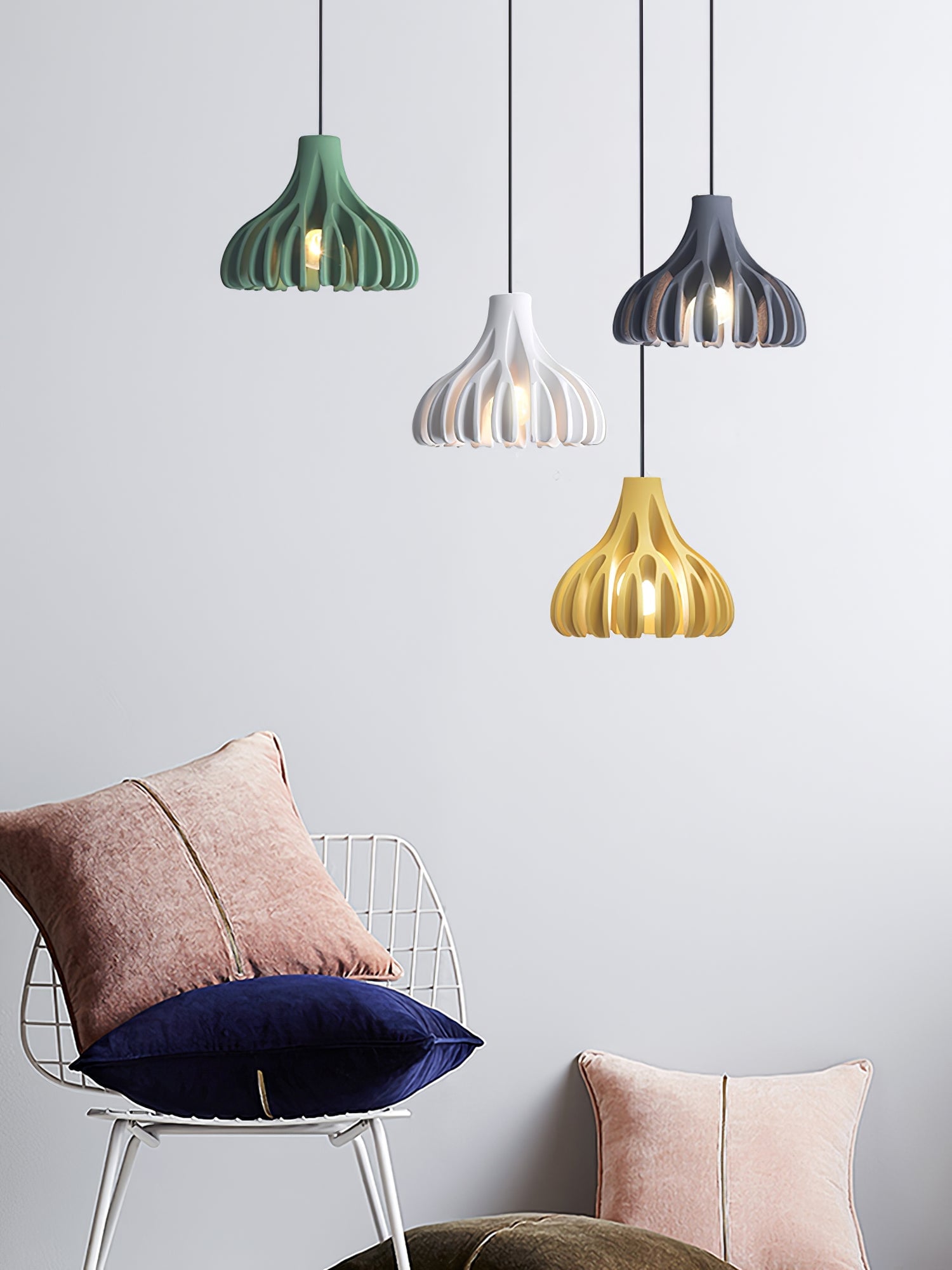 Coral Resin Pendant Lamp - Lumpaz