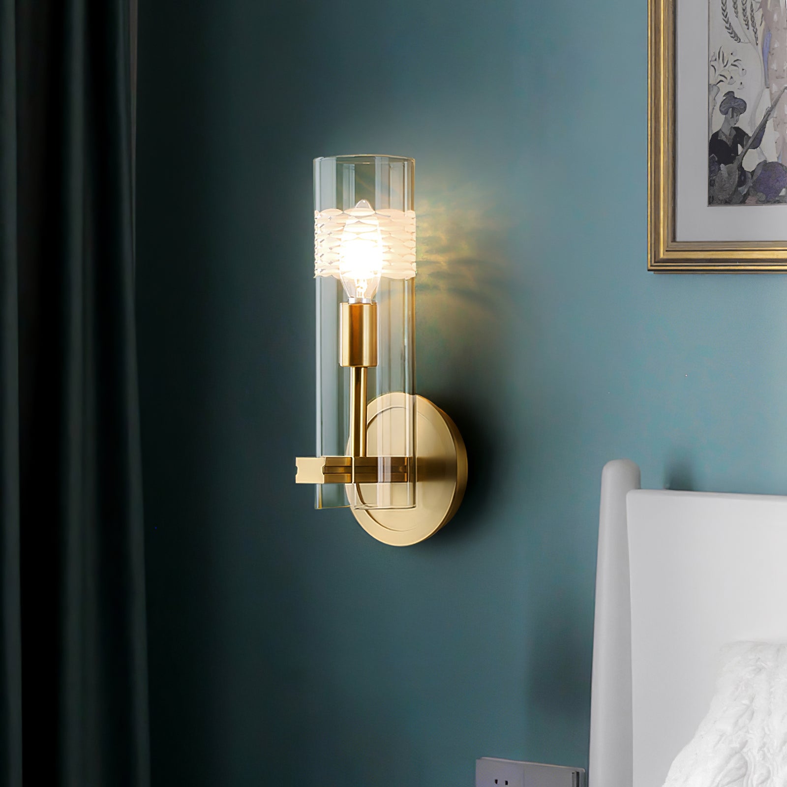 Glass Candlestick Wall Lamp - Lumpaz