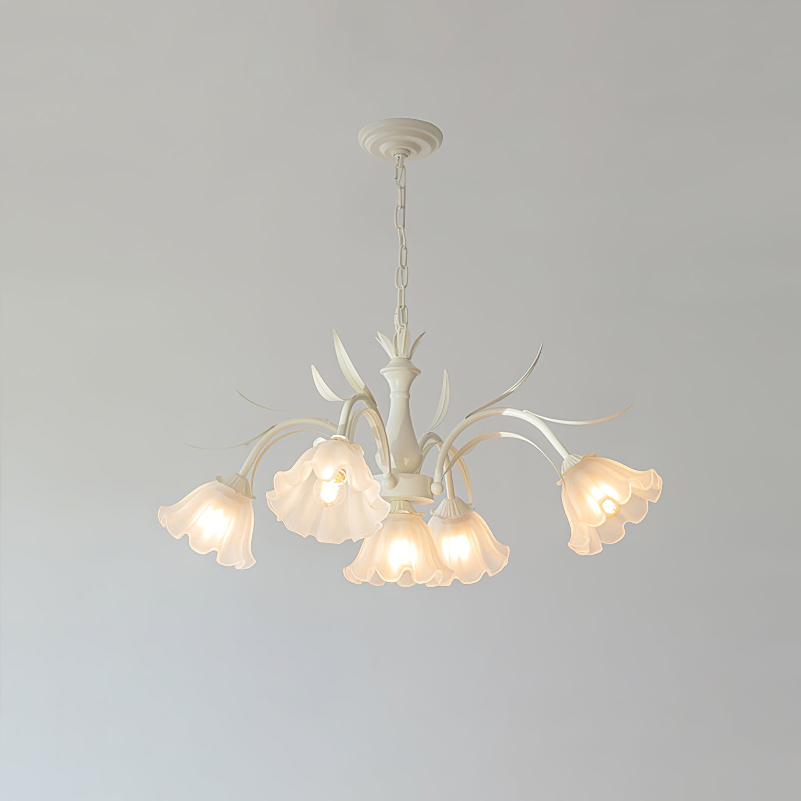 Murano Cream Chandelier - Lumpaz