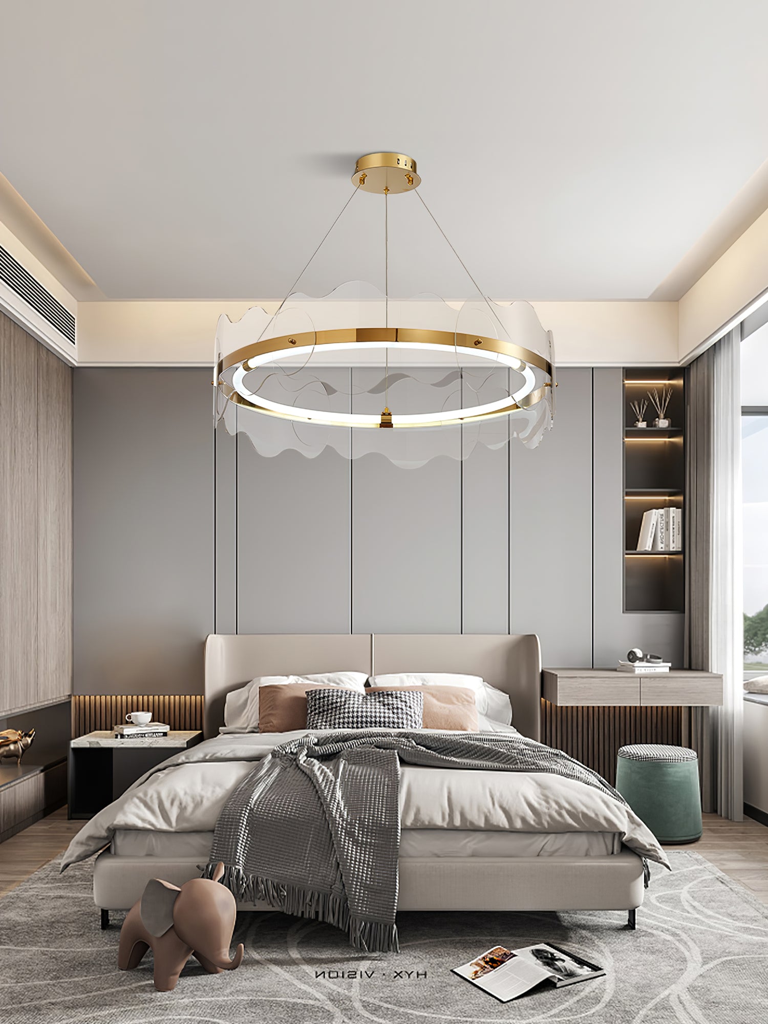 Acrylic Wave Chandelier - Lumpaz