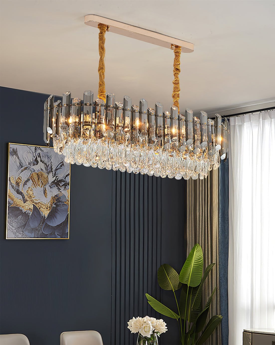 Modern Crystal Tier Chandelier - Lumpaz