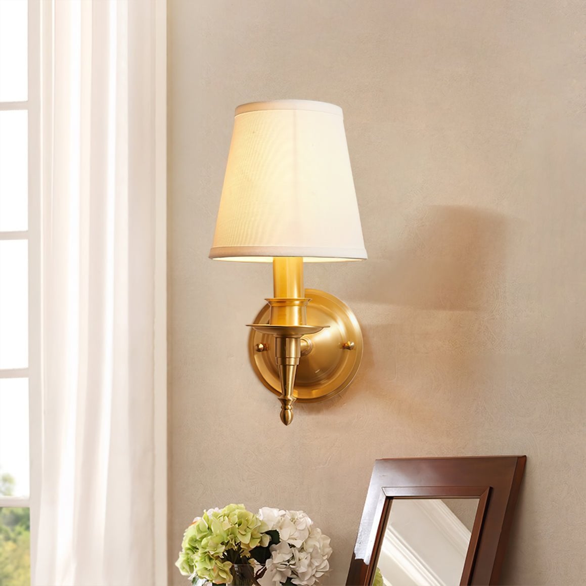 Antique Brass Wall Lamp - Lumpaz