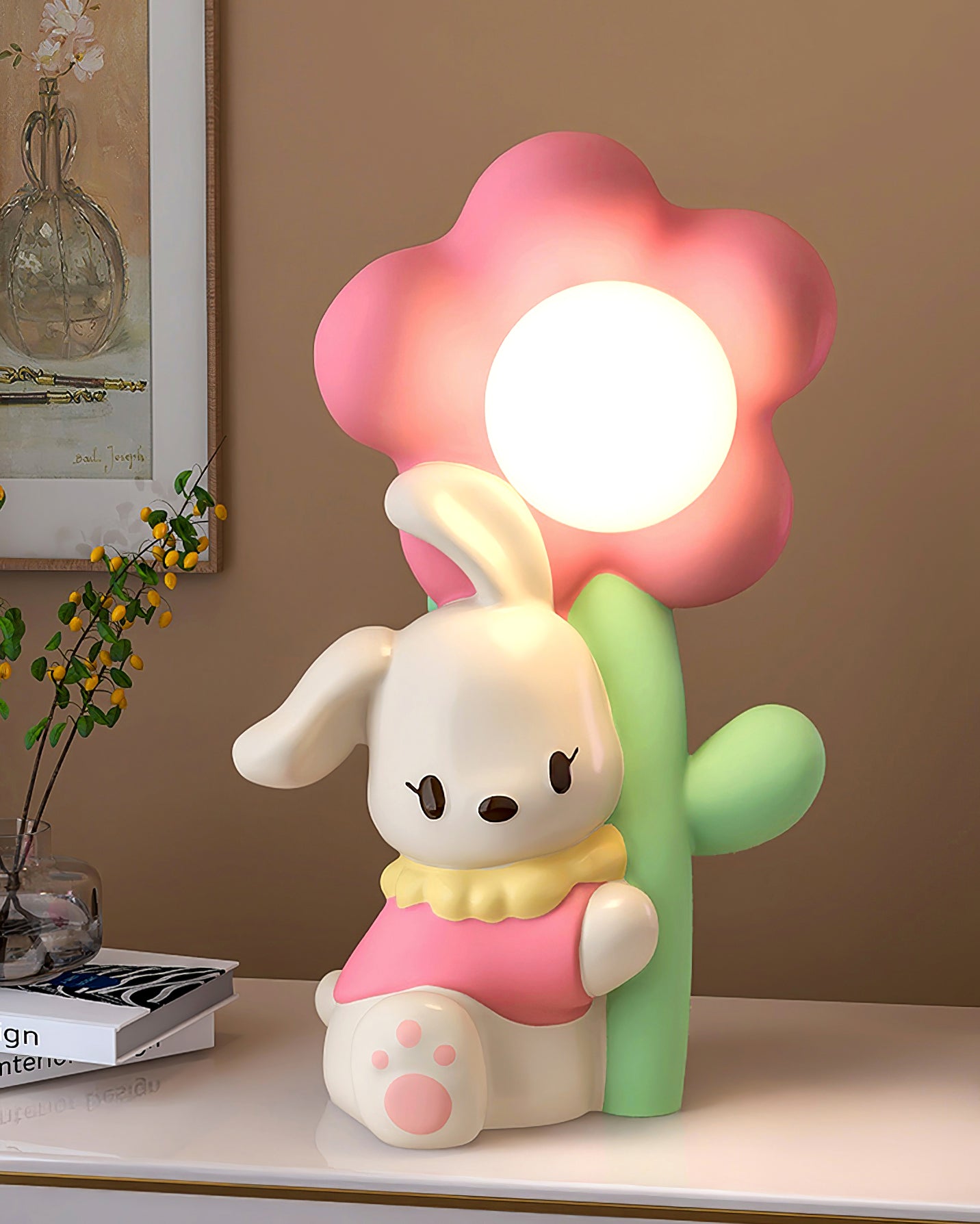 Bunny Flower Table Lamp - Lumpaz