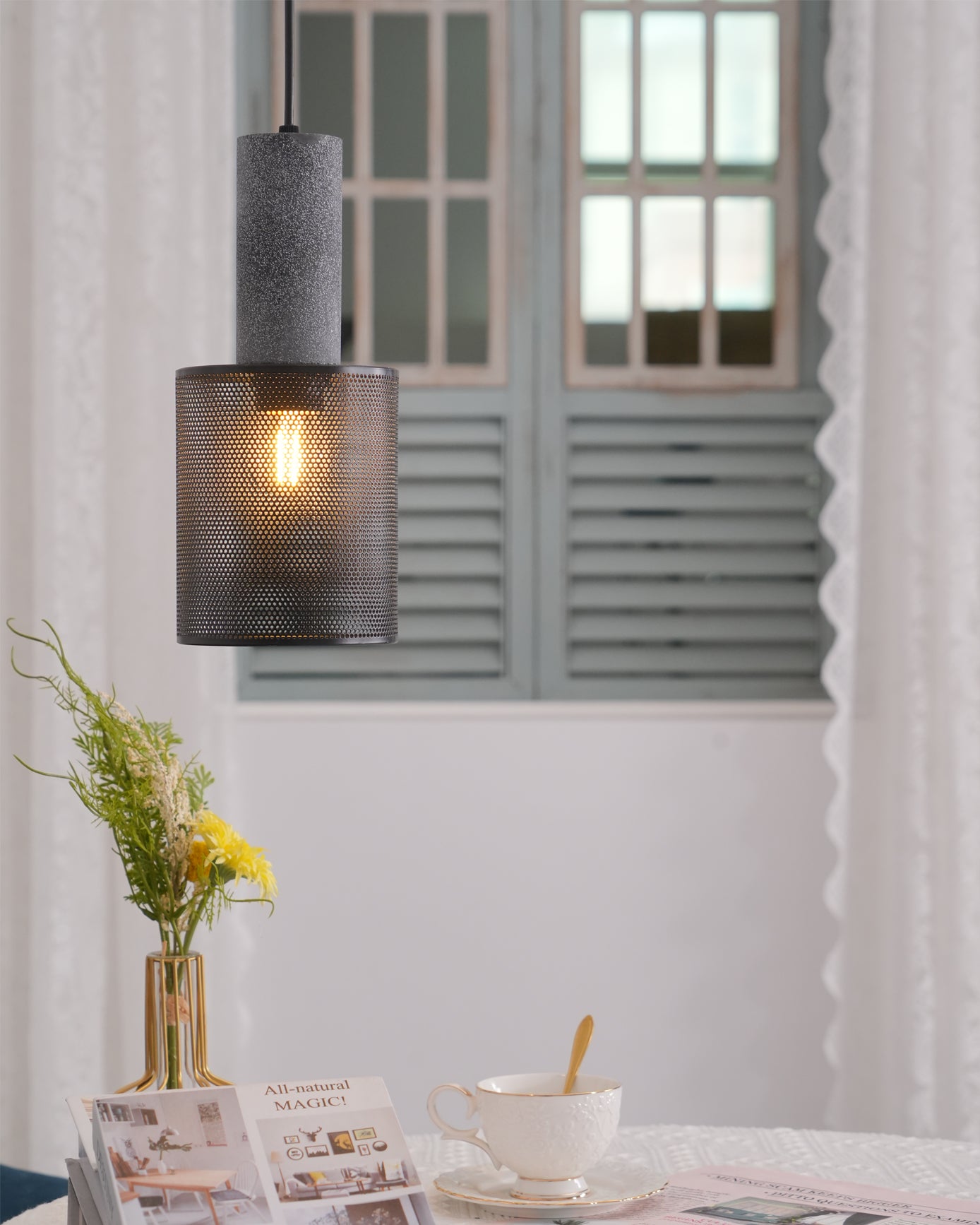 Concrete Industry Pendant Lamp - Lumpaz