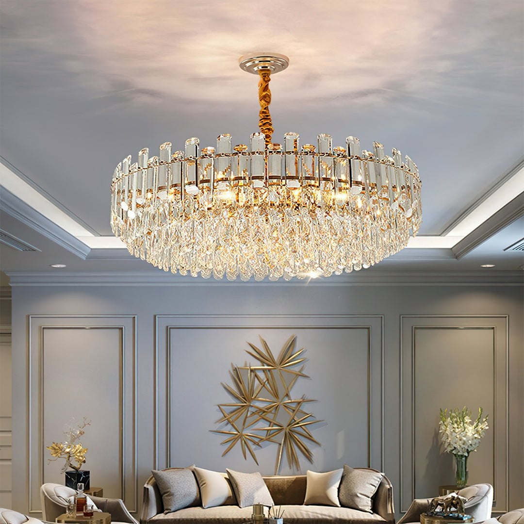 Modern Crystal Tier Chandelier - Lumpaz