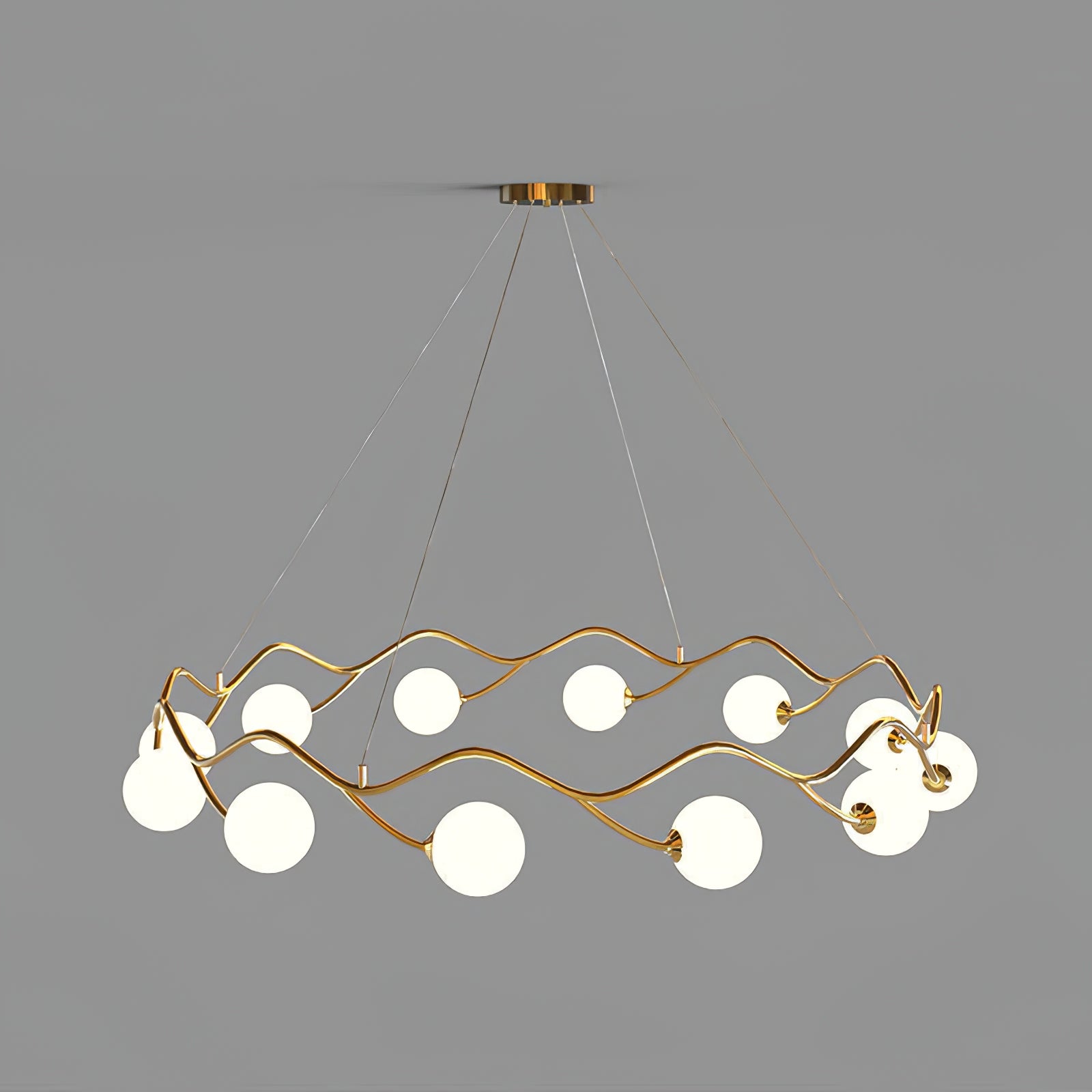 Circular Wave Chandelier - Lumpaz